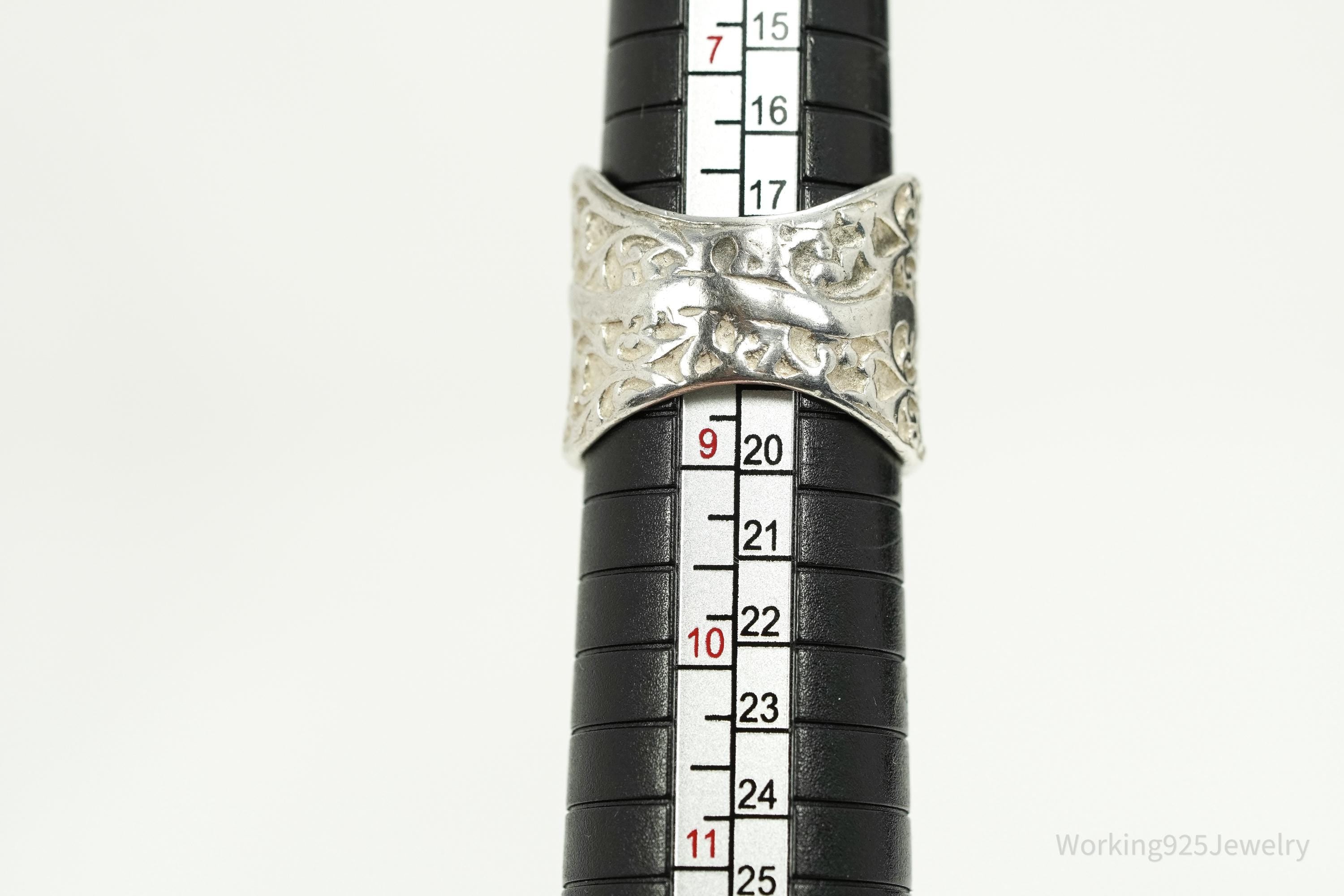 Vintage Silpada Retired Vines Sterling Silver Ring - Size 8.5