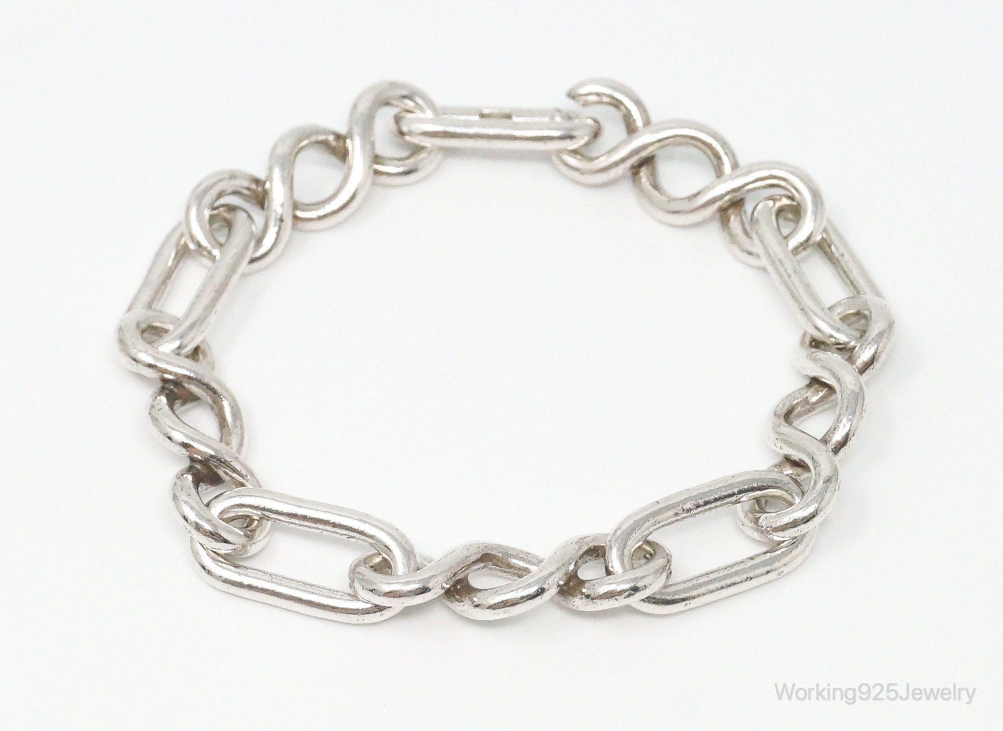 Vintage Sterling Silver Chain Link Bracelet