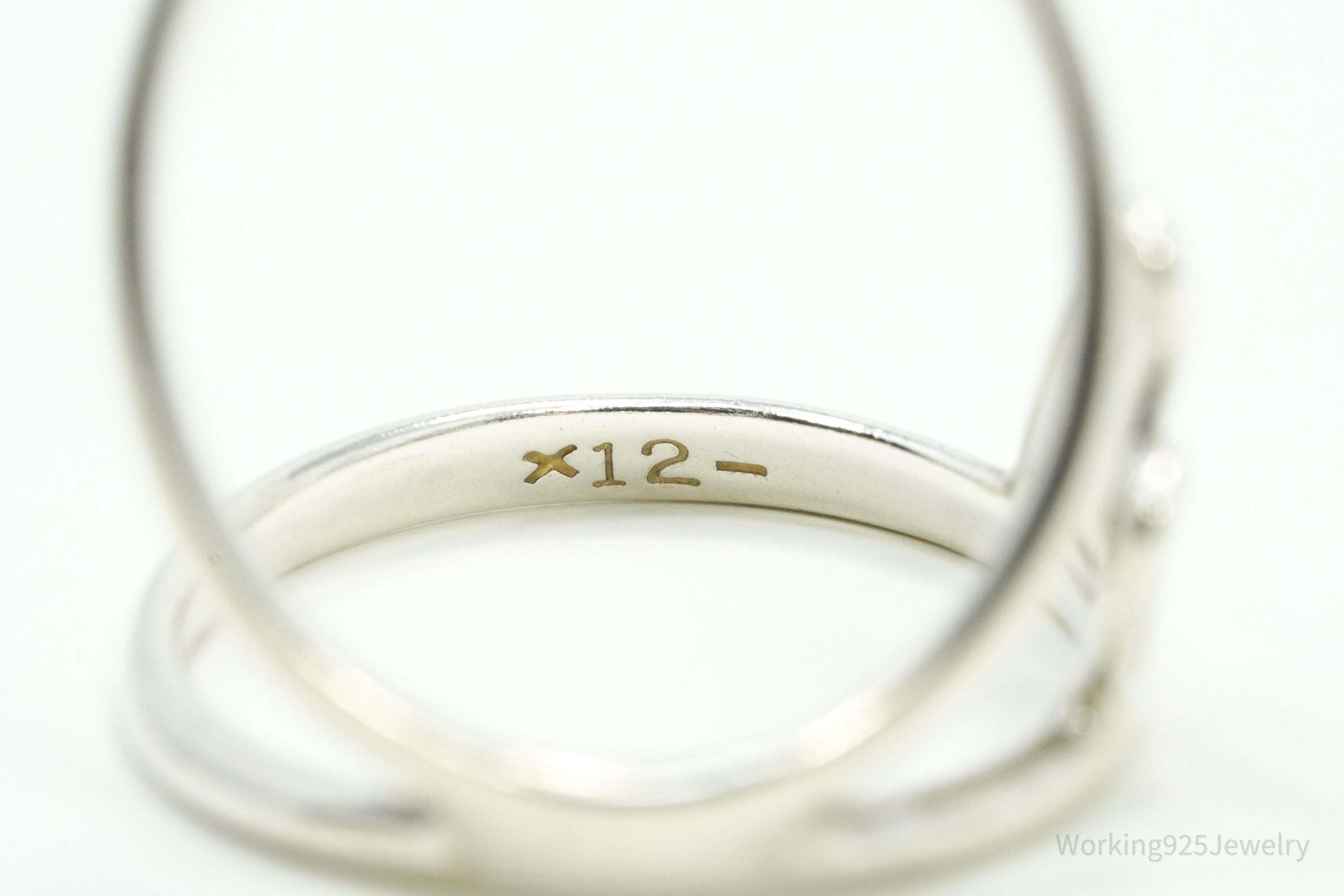 Vintage Thumb Splint Hyperextension Arthritis Silver Ring - Size 9.25