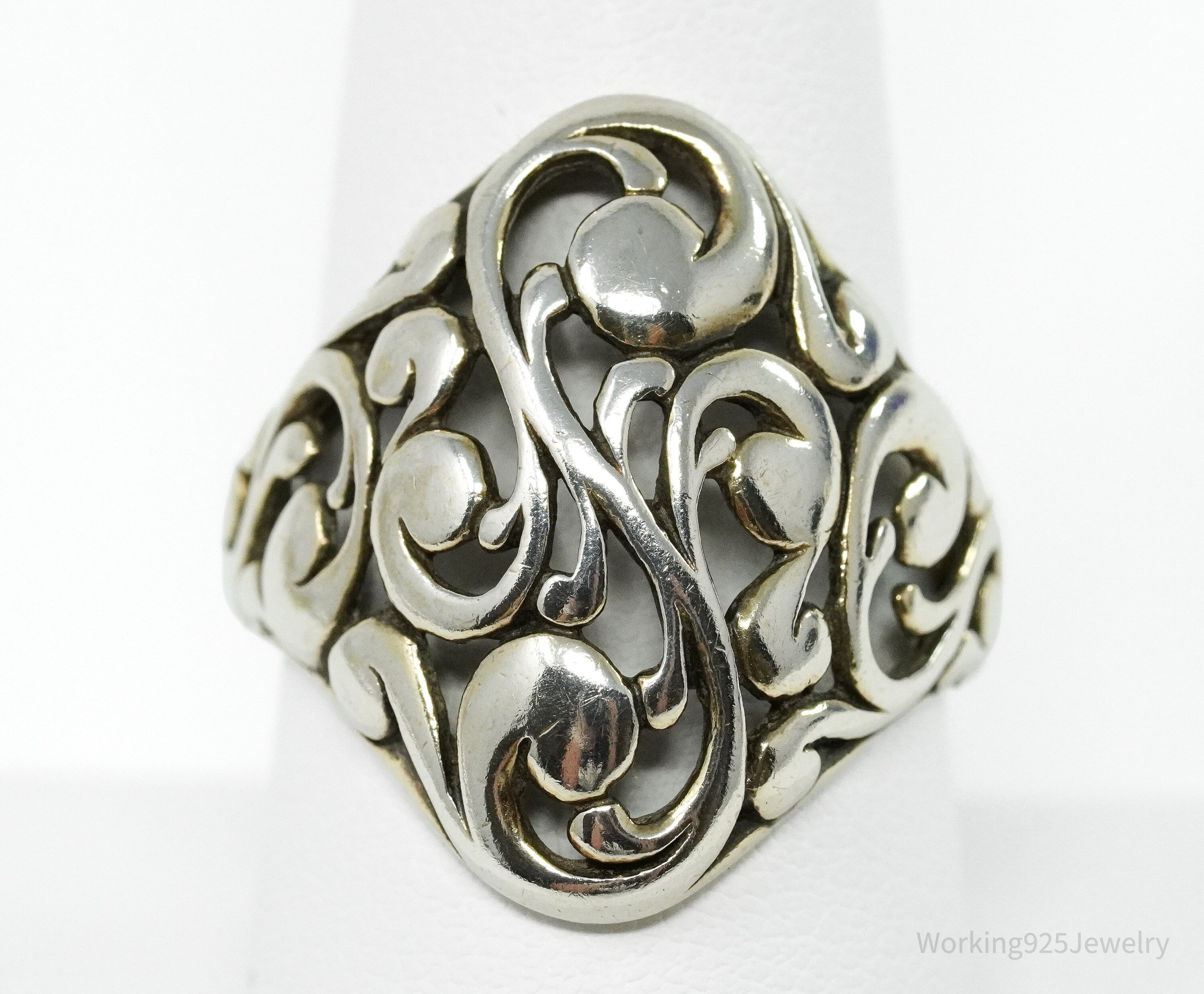 Vintage Designer KABANA Sterling Silver Ring - Size 9