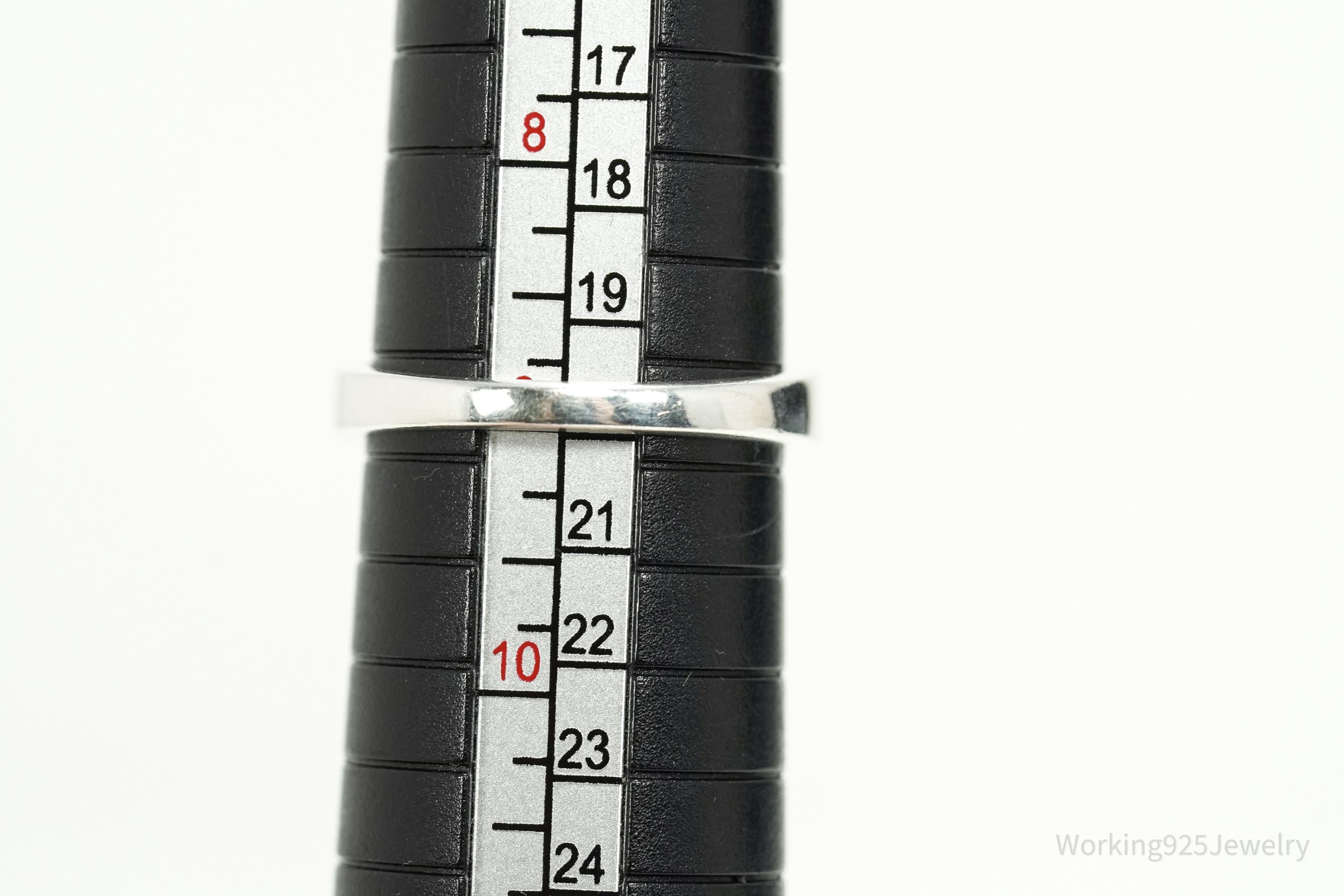 Vintage Peridot Sterling Silver Ring - Size 9