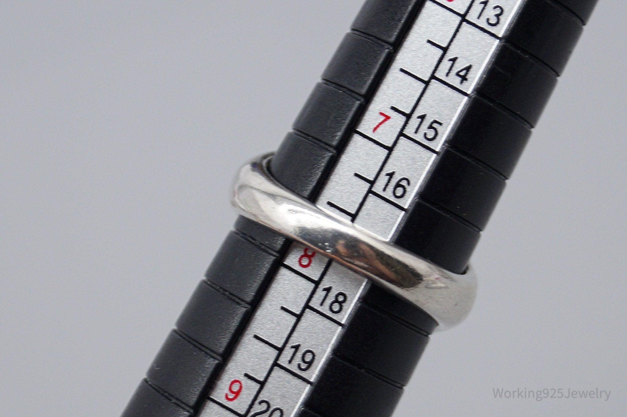 Vintage Large Smoky Topaz Sterling Silver Ring - Size 7.75