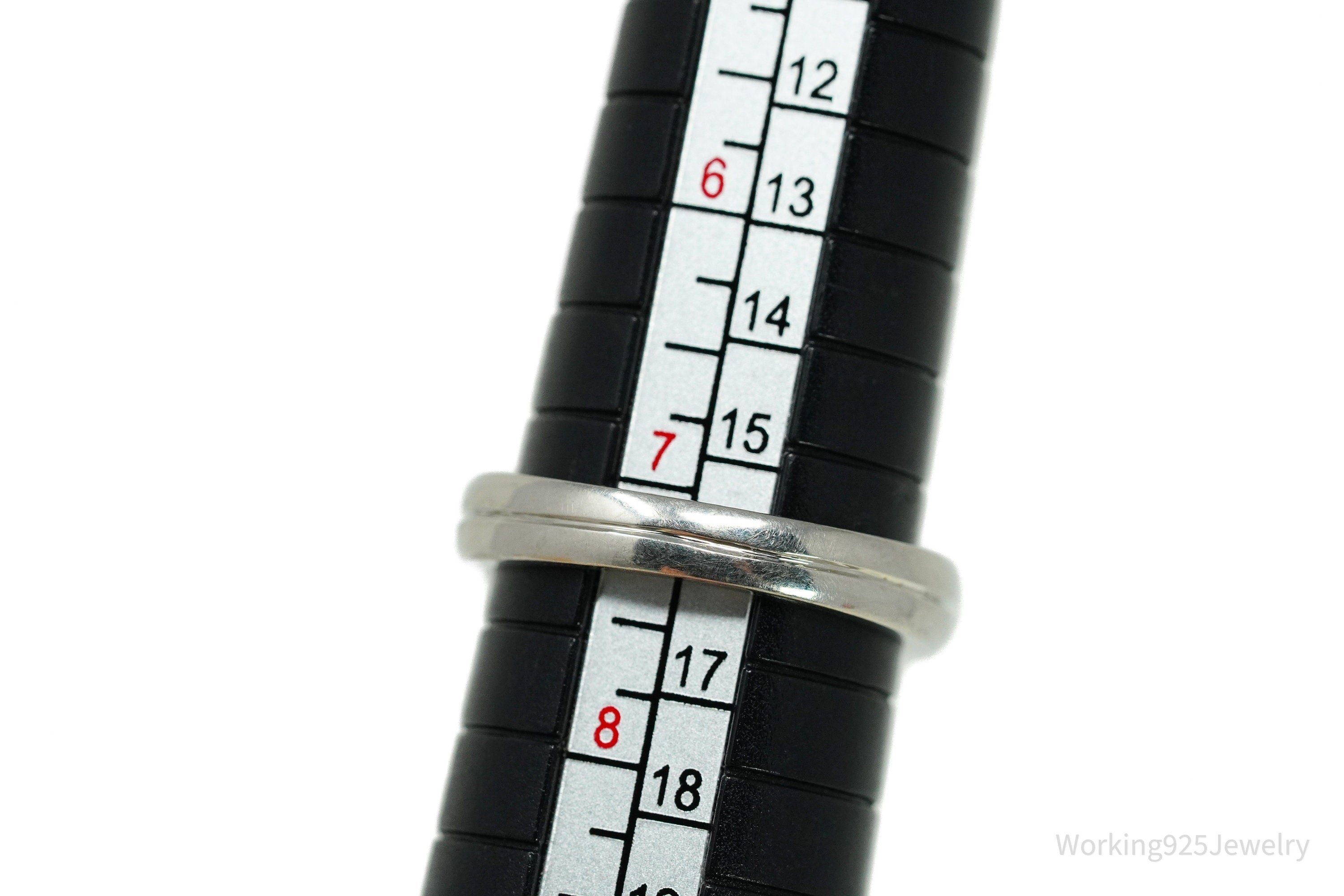 Platinum and Mixed Cut Sapphire and Diamond Prong Set Ring - Size 7.25