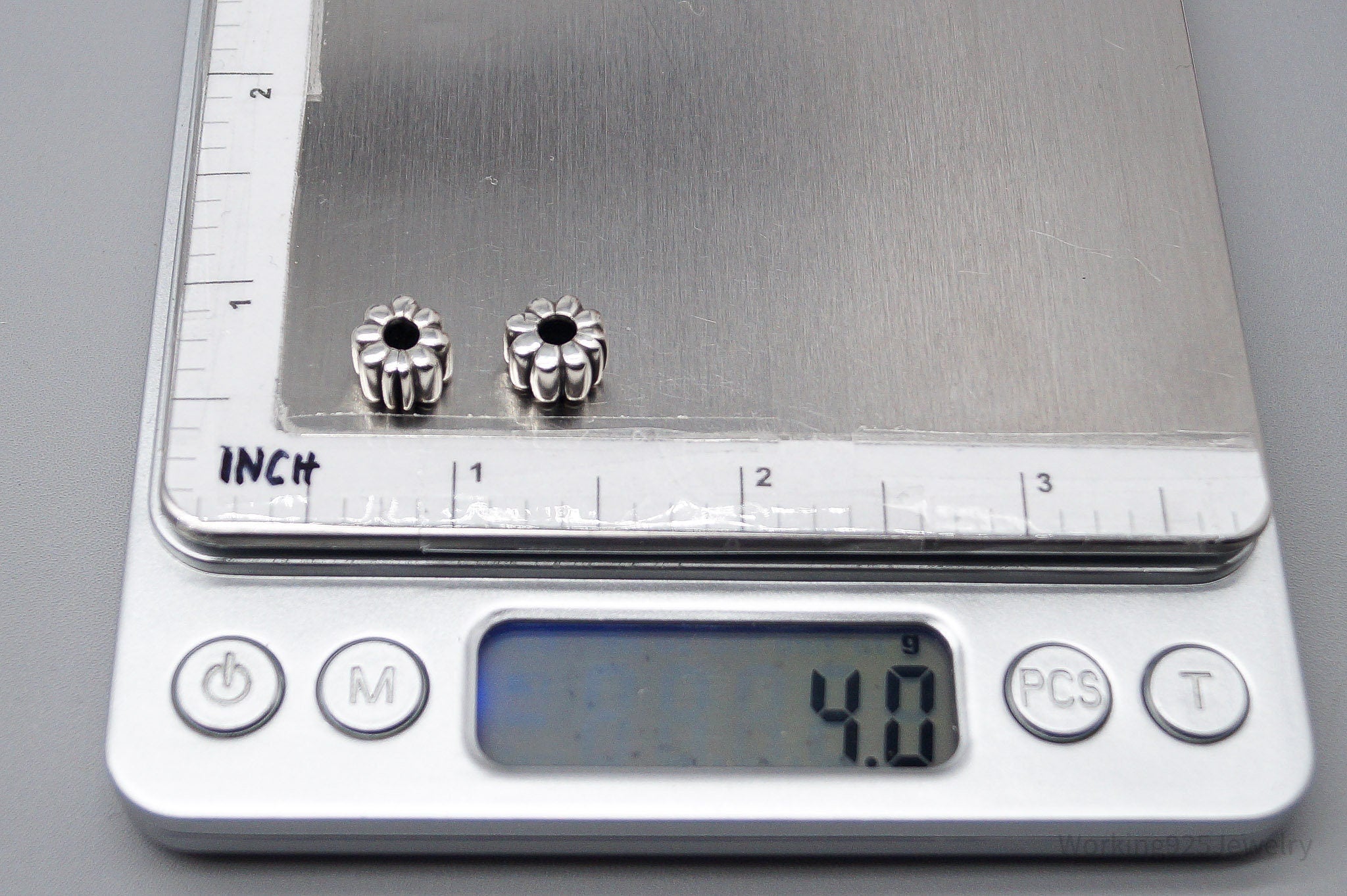 Retired Authentic Designer Pandora ALE Shrimp Clip Charm Sterling Silver Set