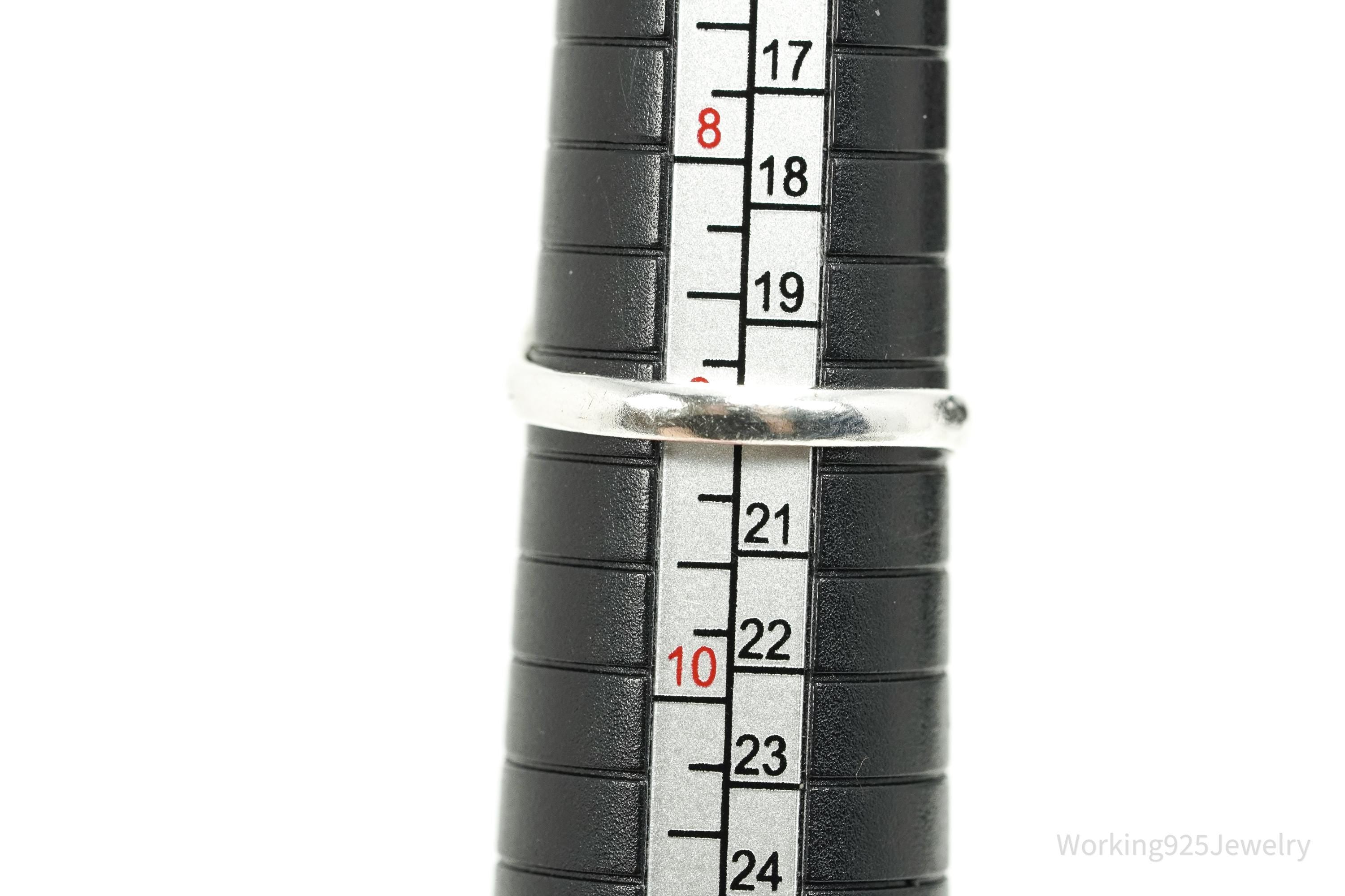 Vintage Blue Larimar Silver Ring - Size 9