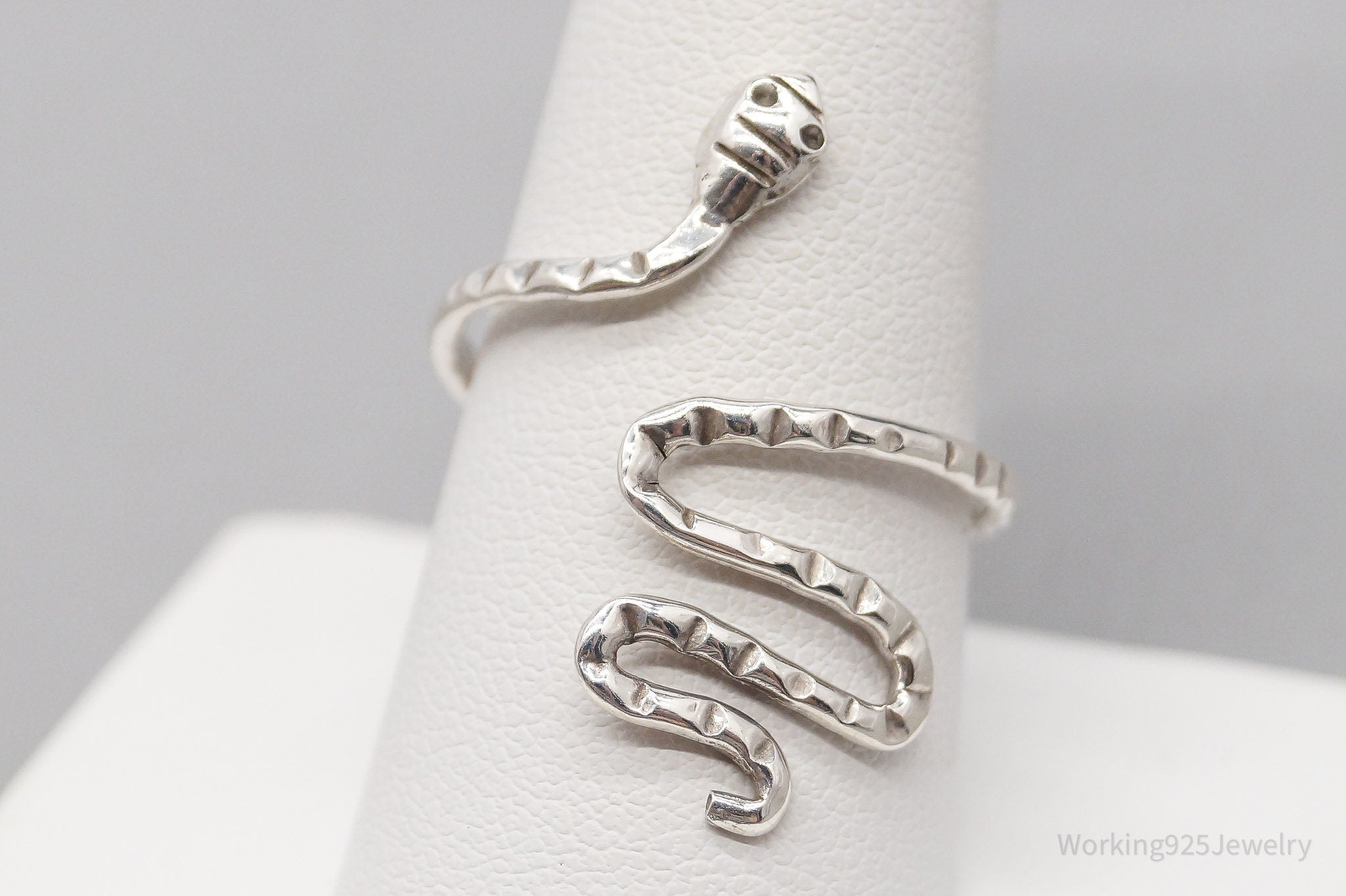 Vintage Wrapped Snake Sterling Silver Ring - Size 10.25