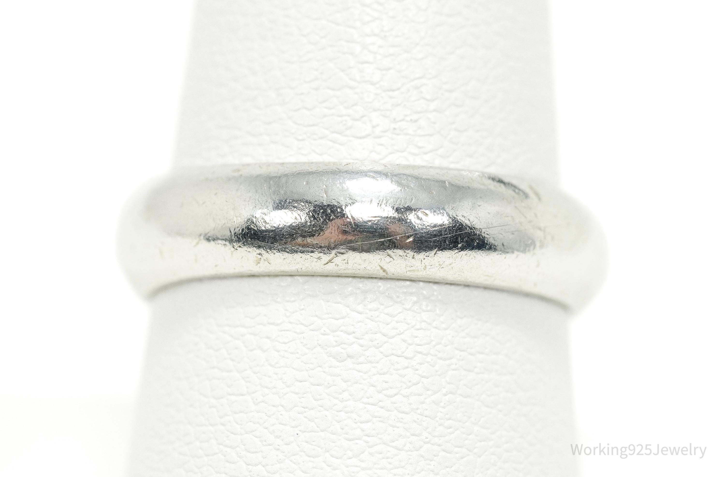 Vintage Sterling Silver Band Ring - Size 8.75