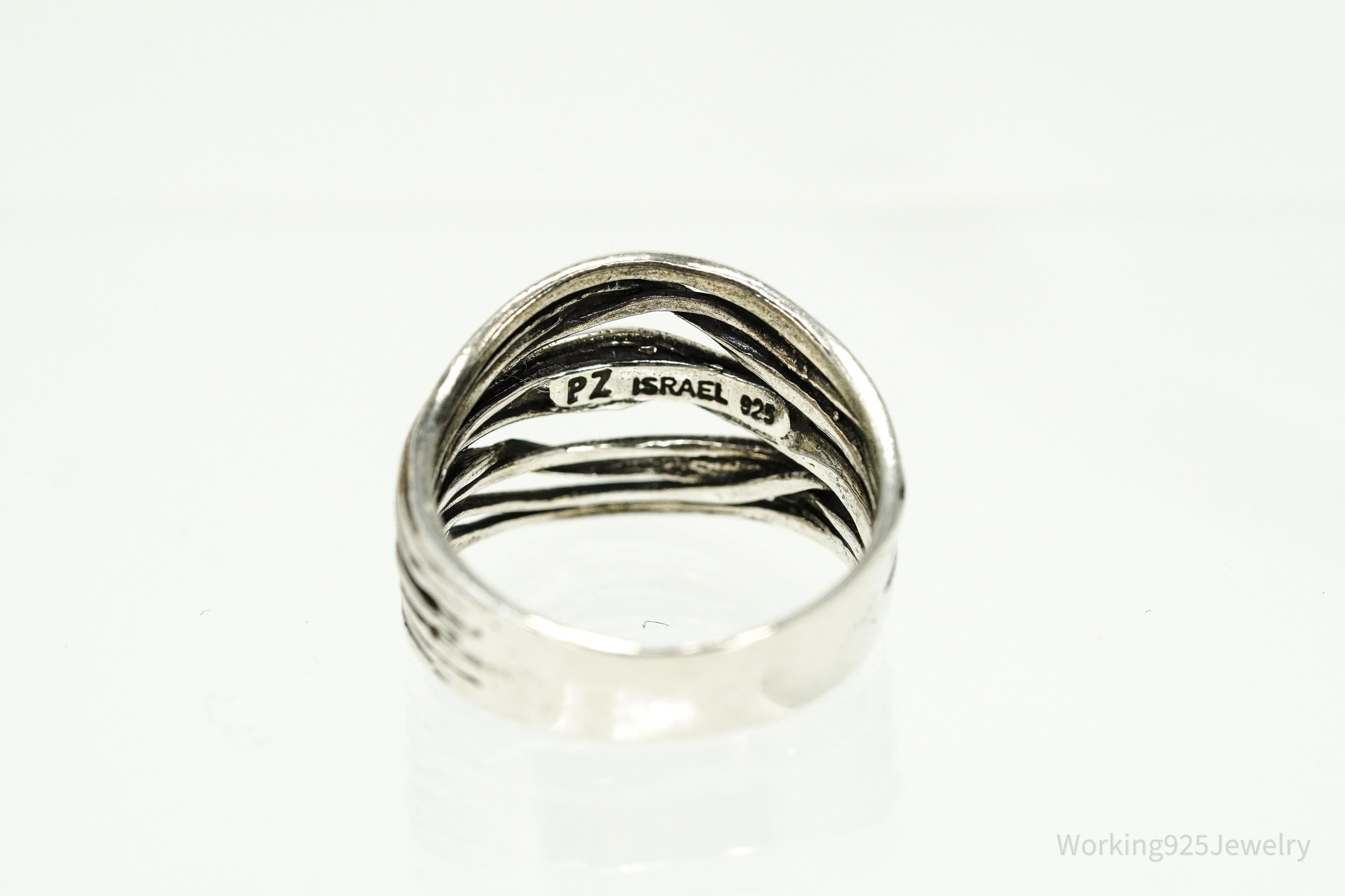Vintage Israel Shablool Didae Sterling Silver Ring - Size 7