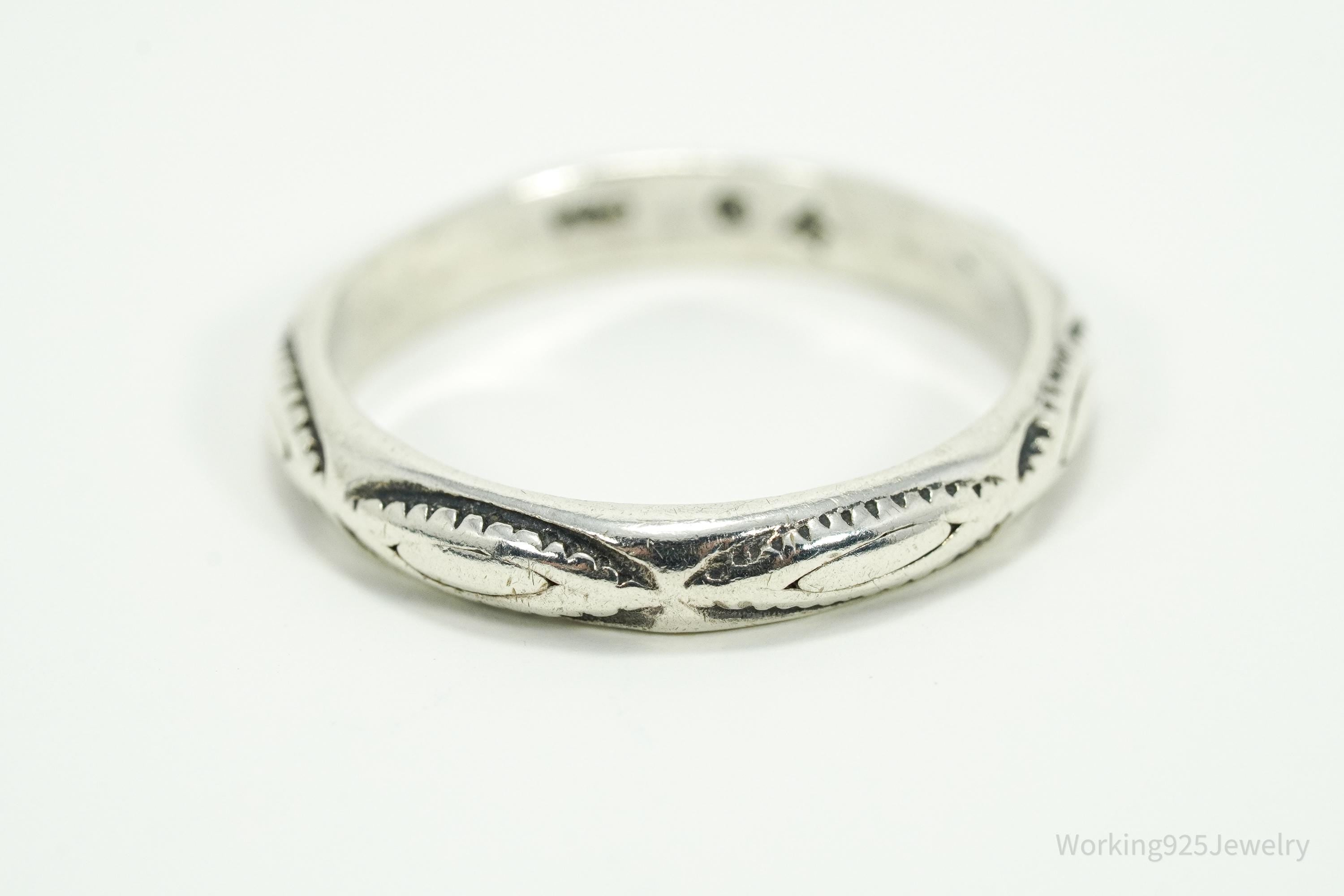 Vintage Designer Silpada Sterling Silver Stacker Ring - Size 8