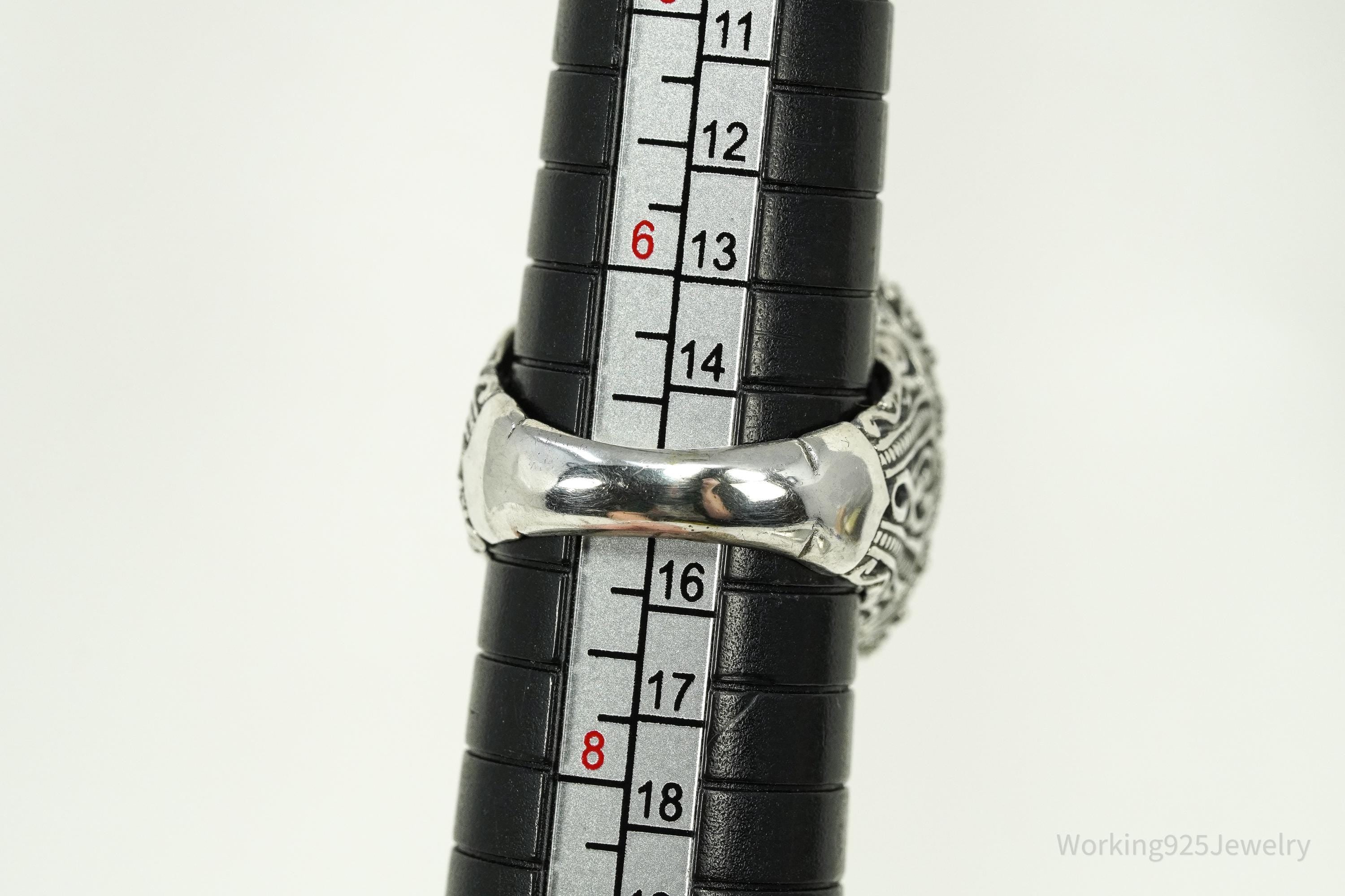 Vintage Designer Sarda Mystic Topaz & Blue Topaz Sterling Silver Ring - Size 7