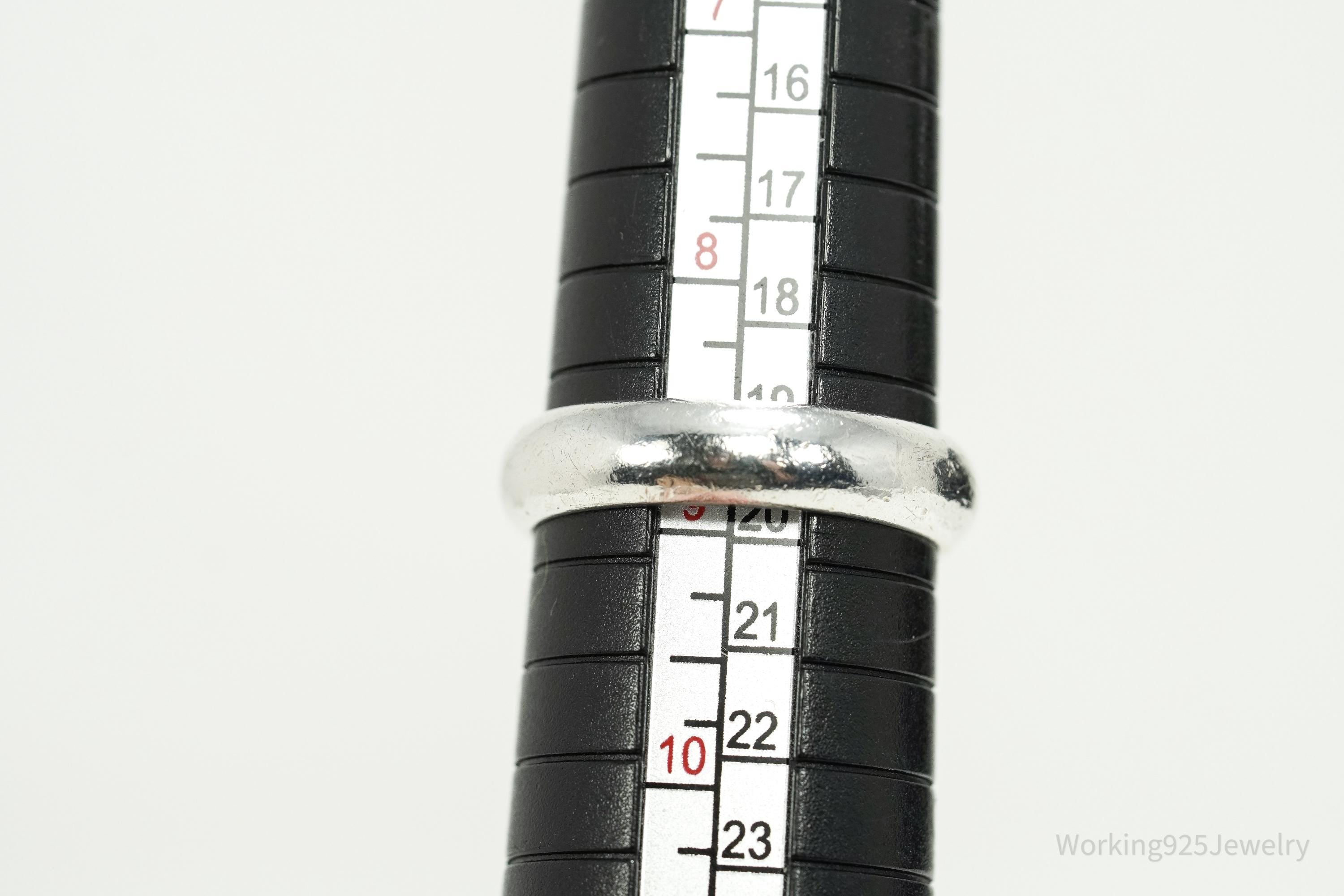 Vintage Sterling Silver Band Ring - Size 8.75