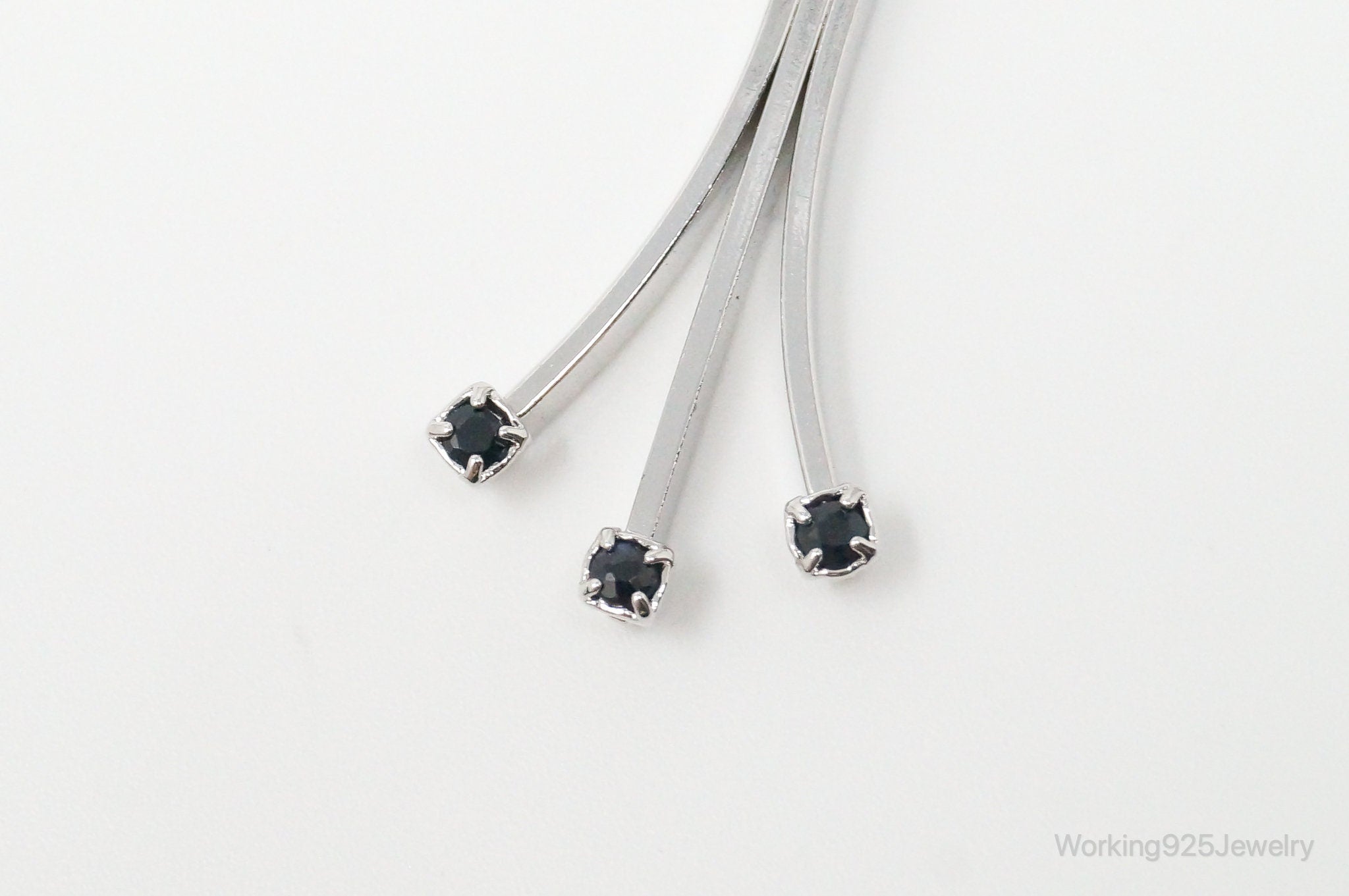 Vintage Designer Avon Sapphire Sterling Silver Necklace