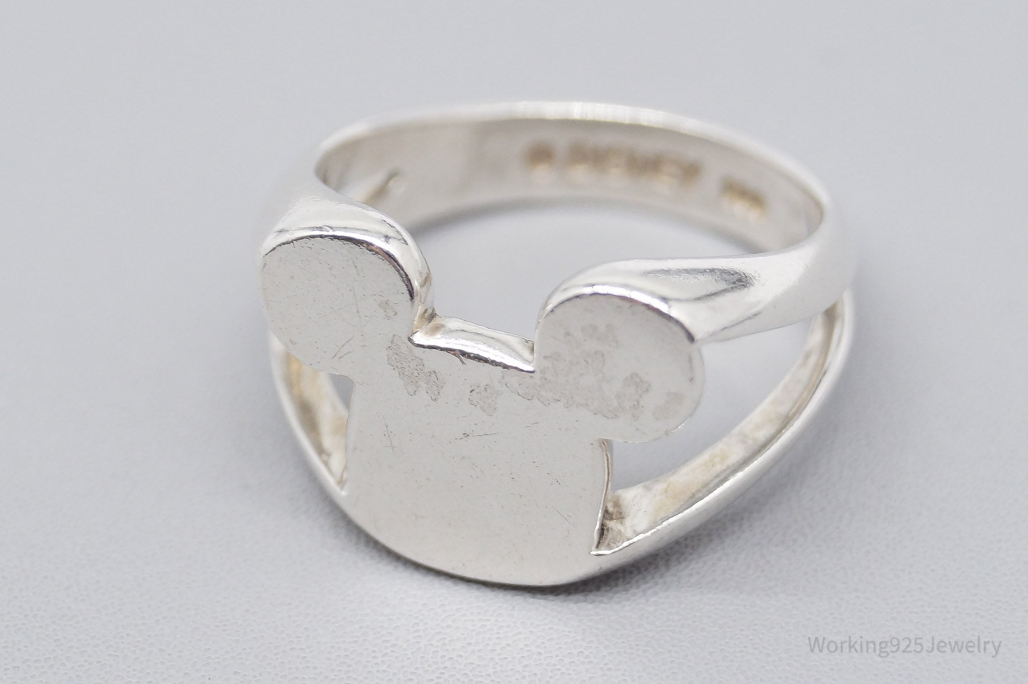 Vintage Walt Disney Productions Mickey Ring | Working 925 Jewelry