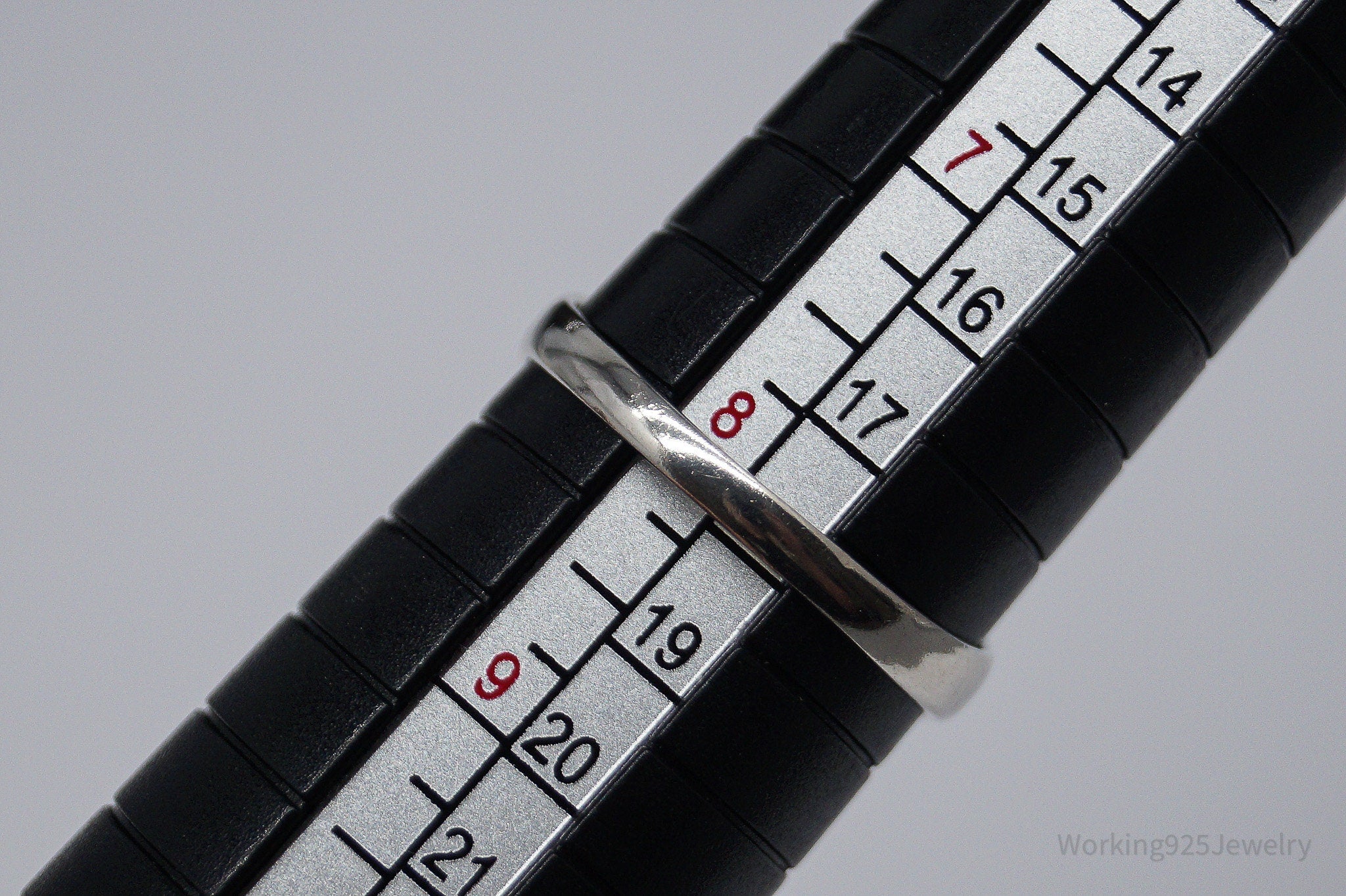 Vintage Black Onyx Sterling Silver Ring - Size 8