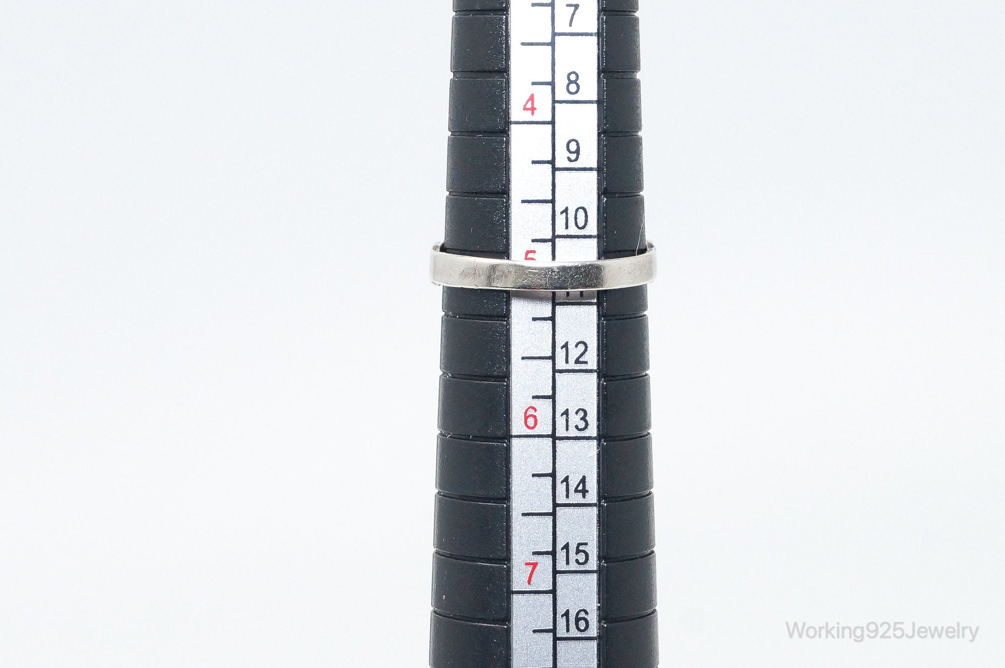 Antique Shell Sterling Silver Ring - SZ 5