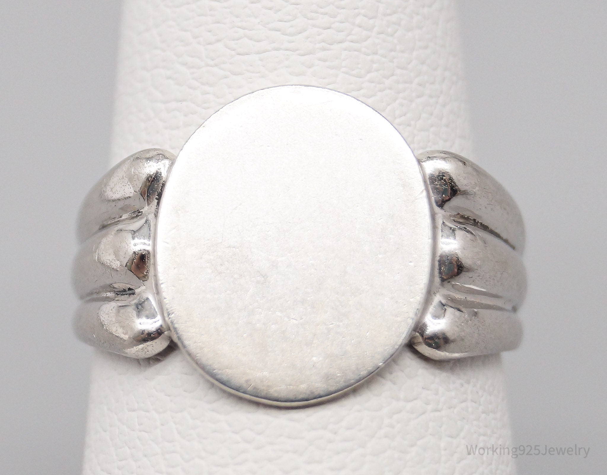 Antique Designer Clark & Coombs Sterling Silver Ring - Size 5