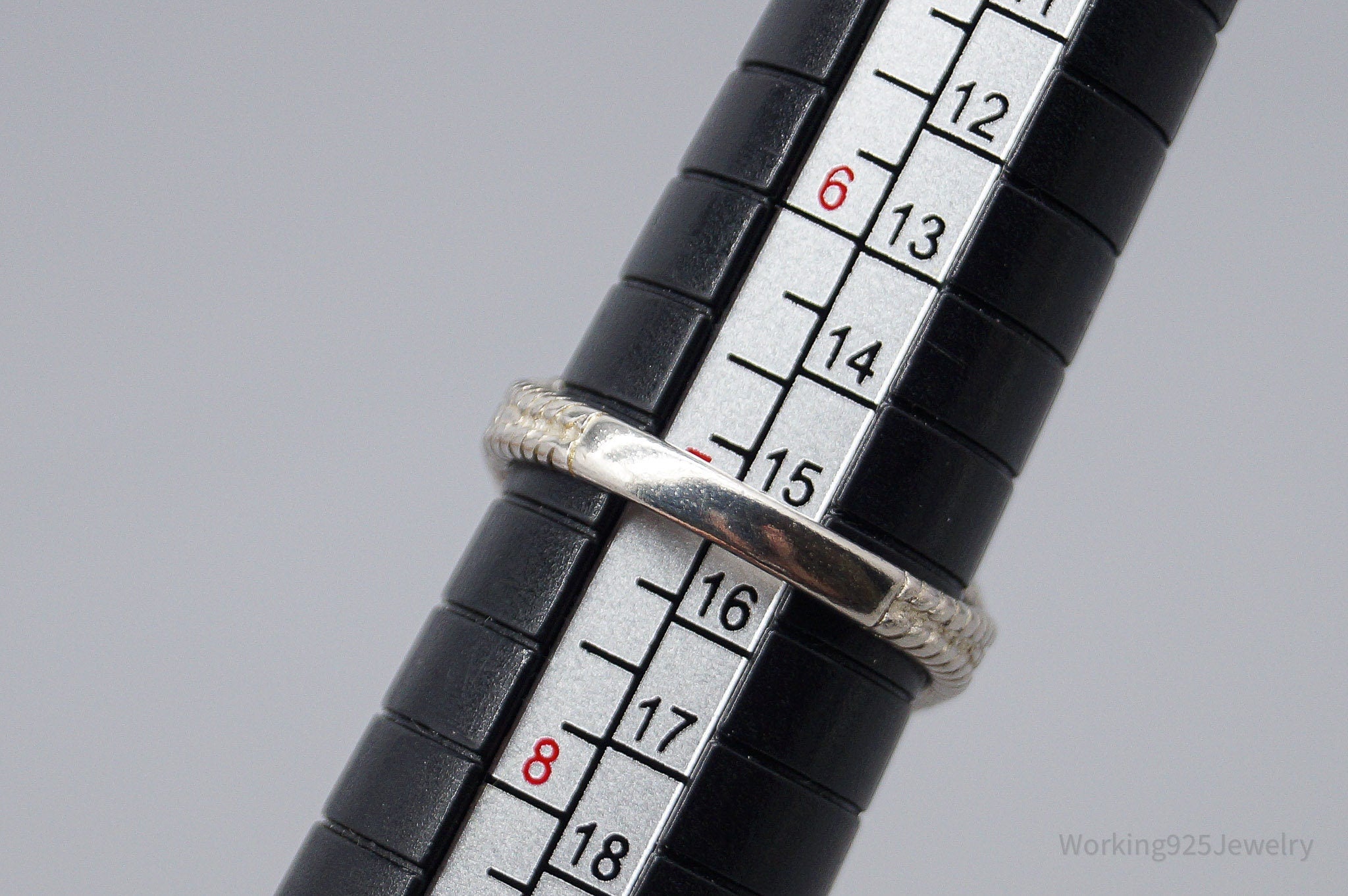 Vintage Amethyst Sterling Silver Ring - Size 7