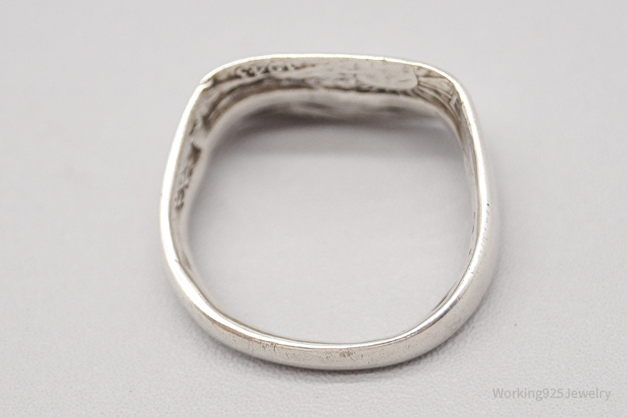 Vintage 1943 Silver Coin Turned Ring - Size 7.5