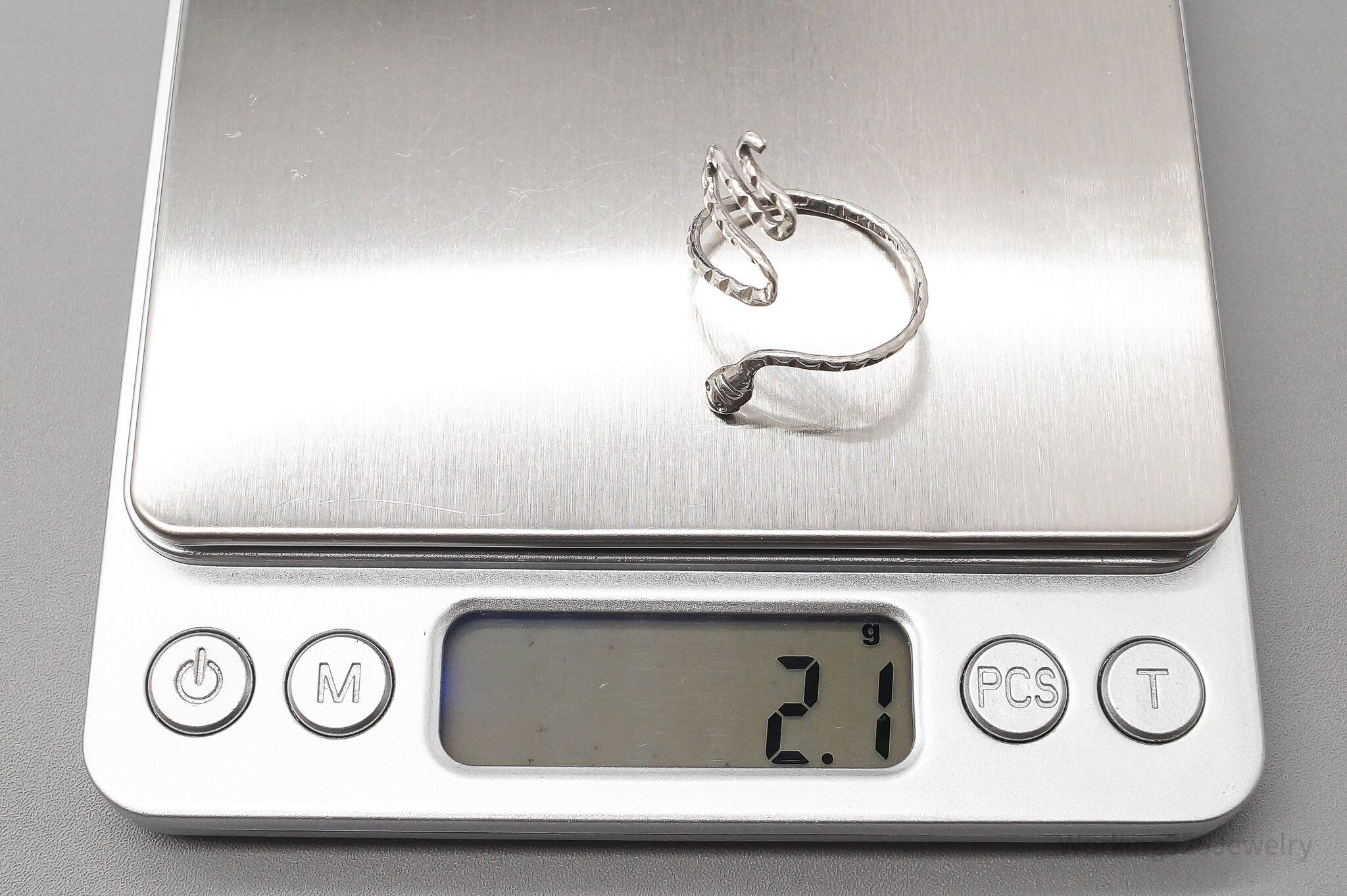 Vintage Wrapped Snake Sterling Silver Ring - Size 10.25