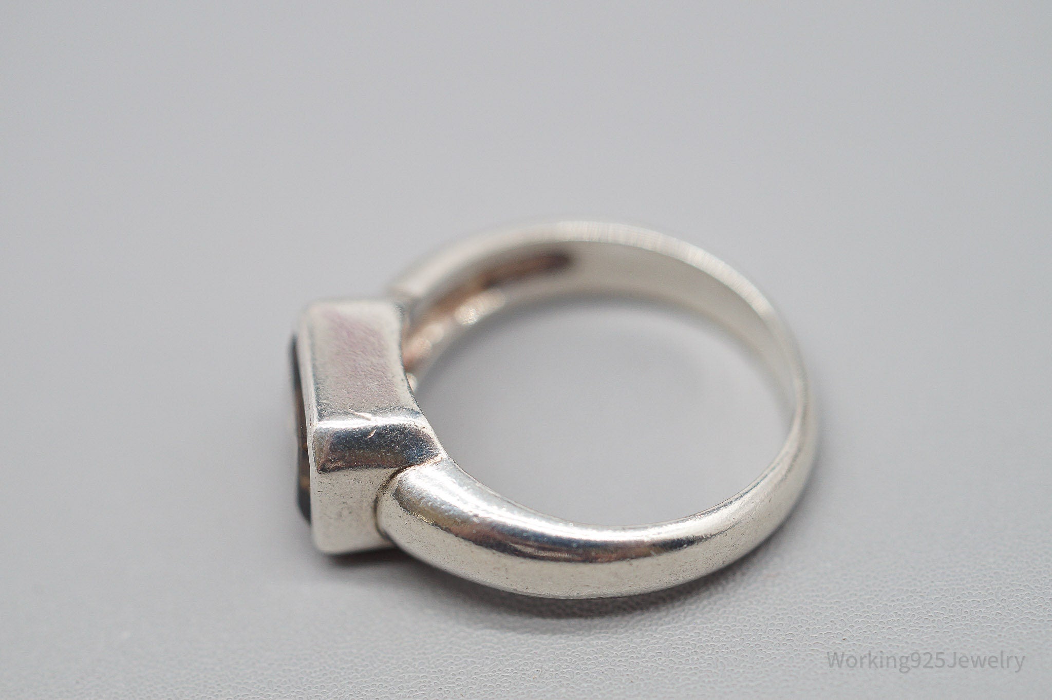 Vintage Boma Smoky Topaz Sterling Silver Ring - Size 7.75