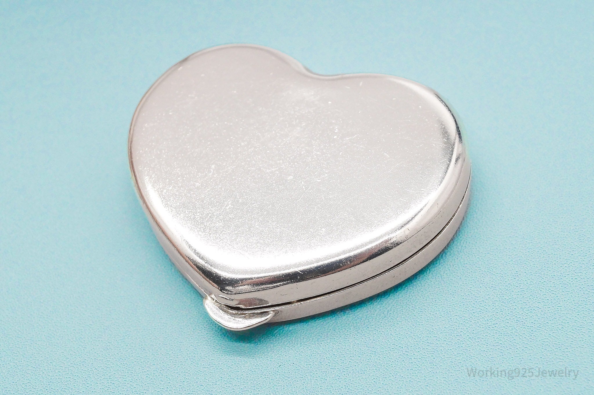 Rare Vintage Tiffany & Company Heart Shaped Sterling Silver Box