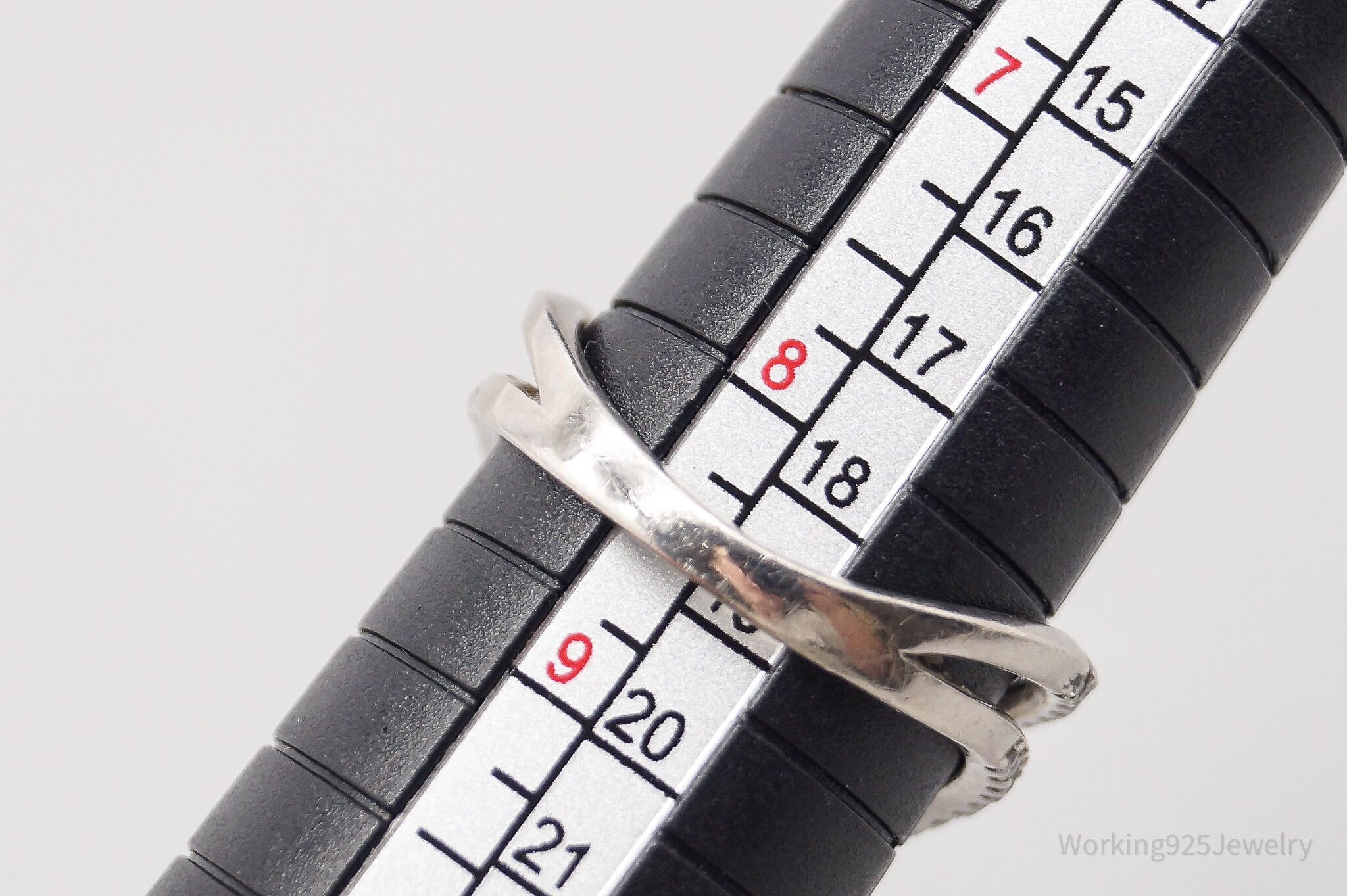 Vintage ATI Cubic Zirconia Sterling Silver Ring - Size 8.5