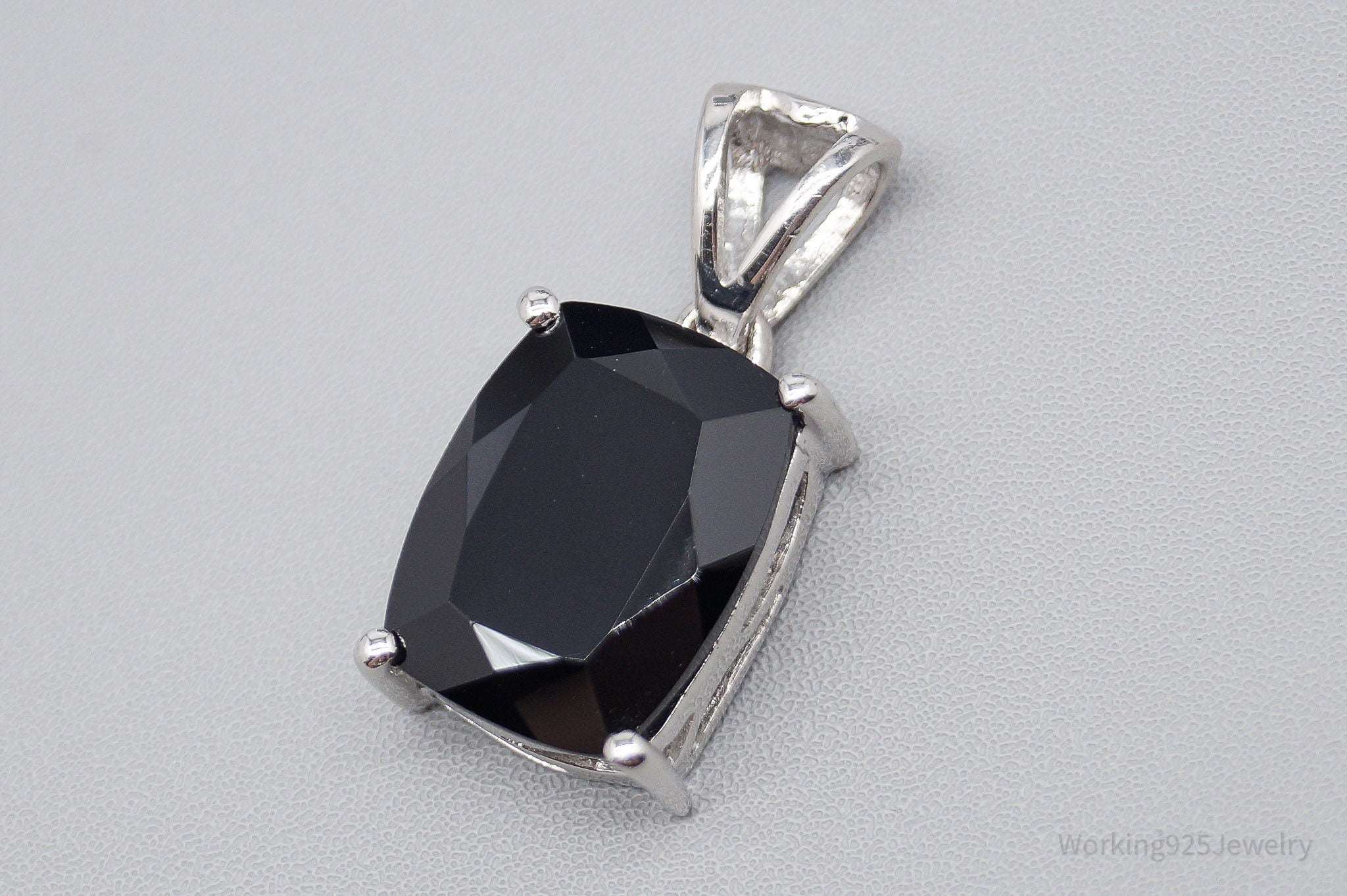 JTV TGGC Black Onyx Sterling Silver Pendant