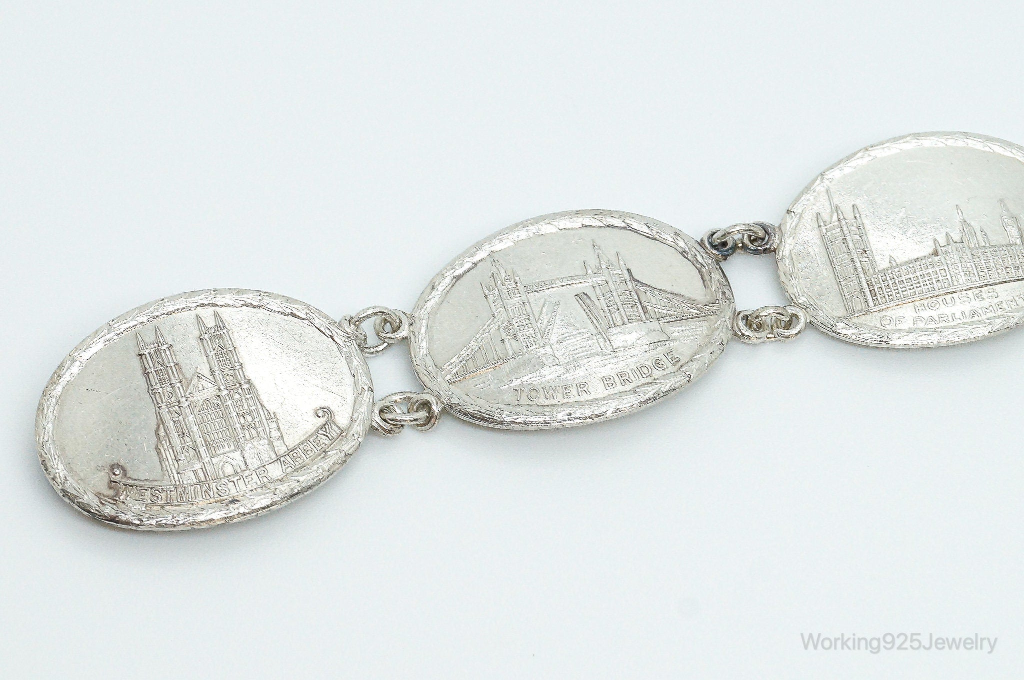 Vintage London Tourist Sterling Silver Bracelet