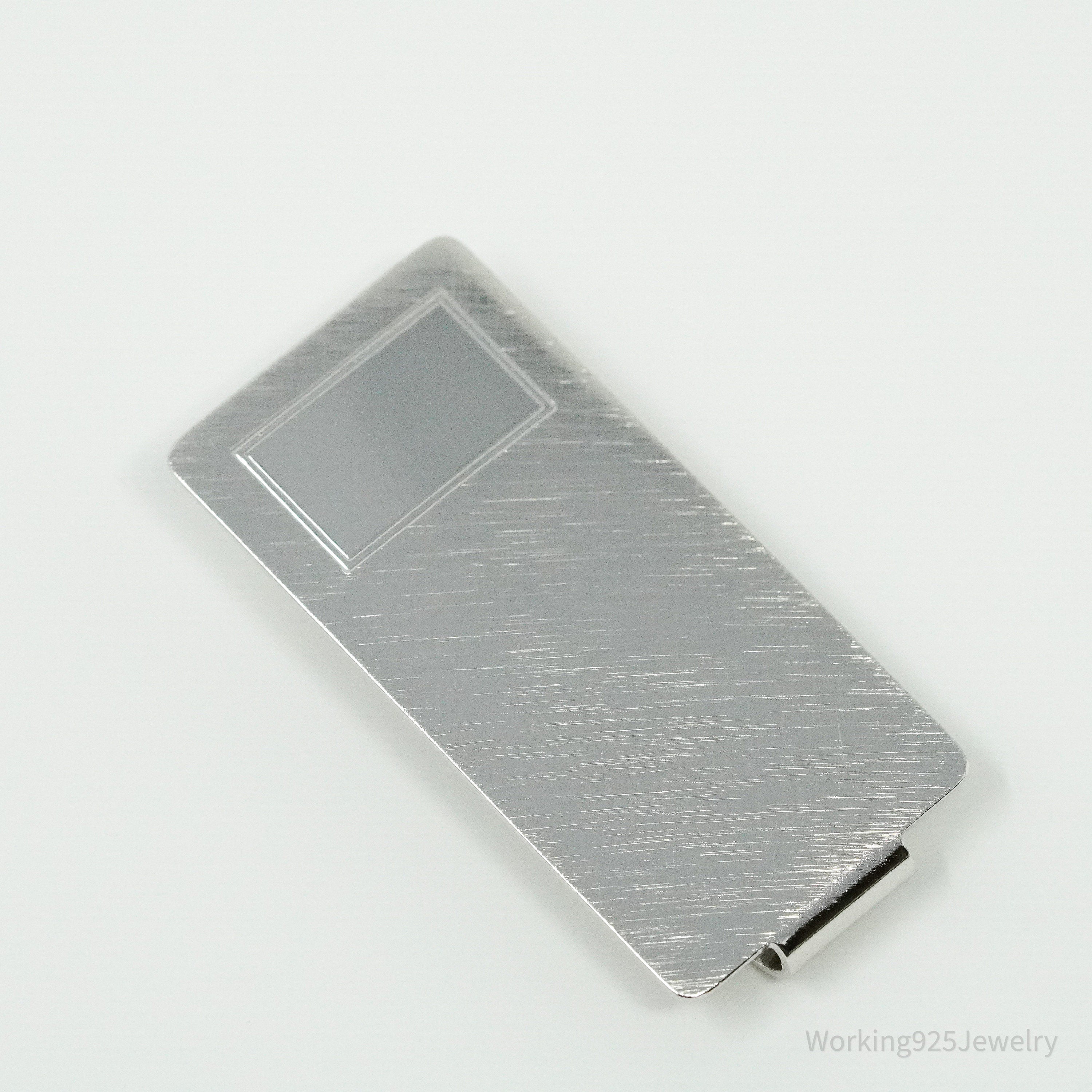 Vintage Designer Anson Sterling Silver Money Tie Money Clip