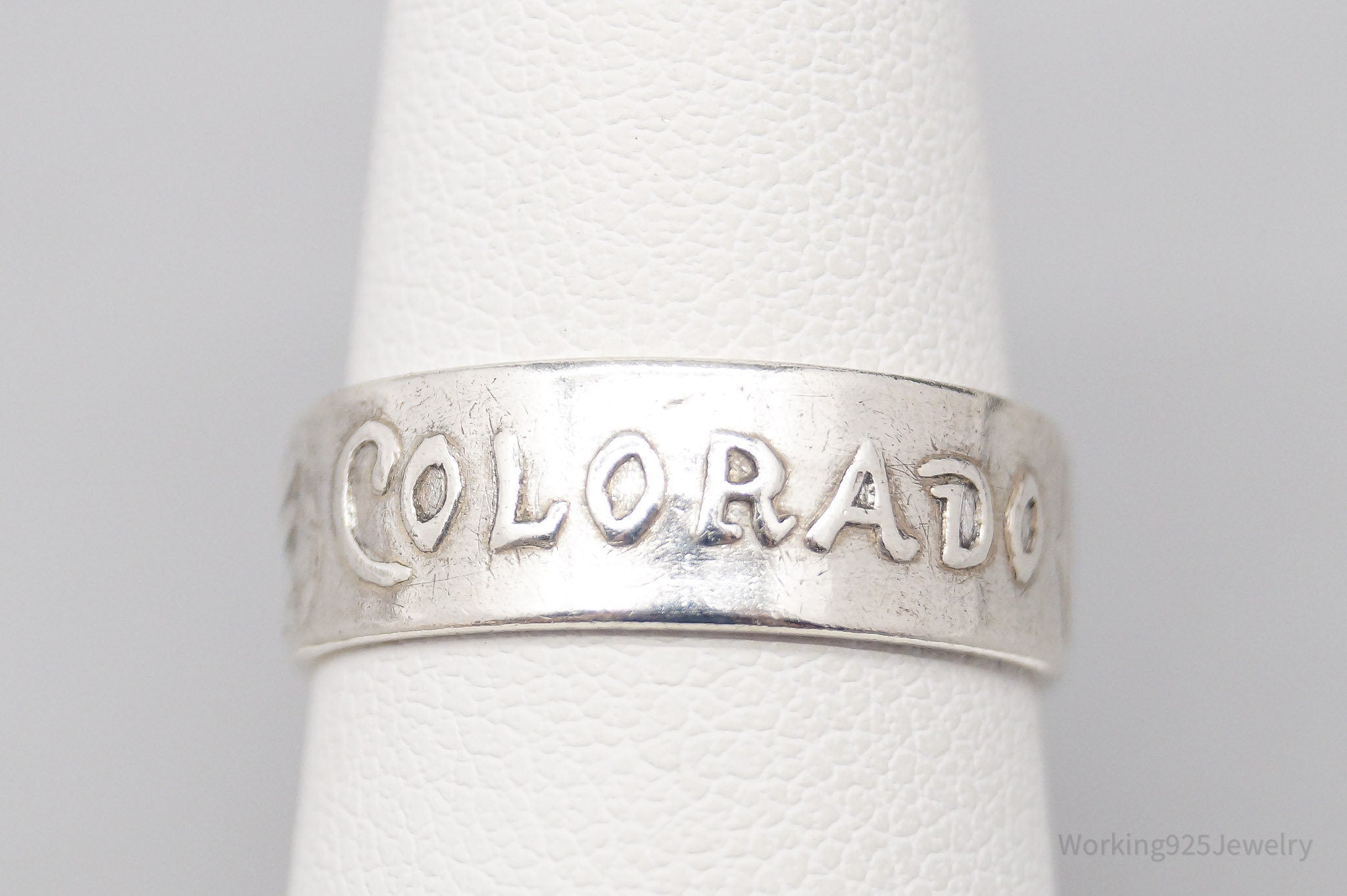 Vintage Denver Colorado Sterling Silver Ring - Size 7.25