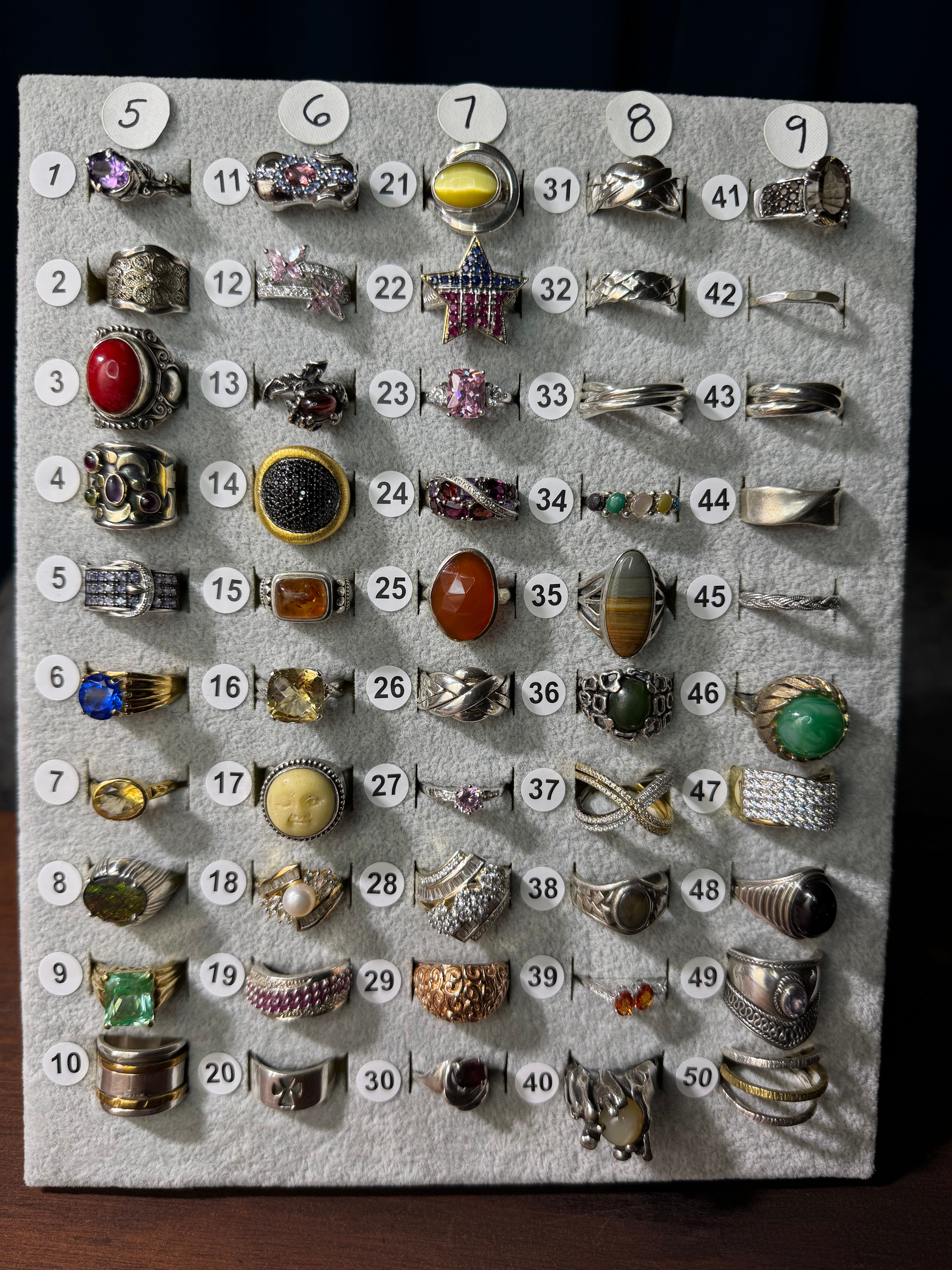 Ring Board K - Sizes 5-9