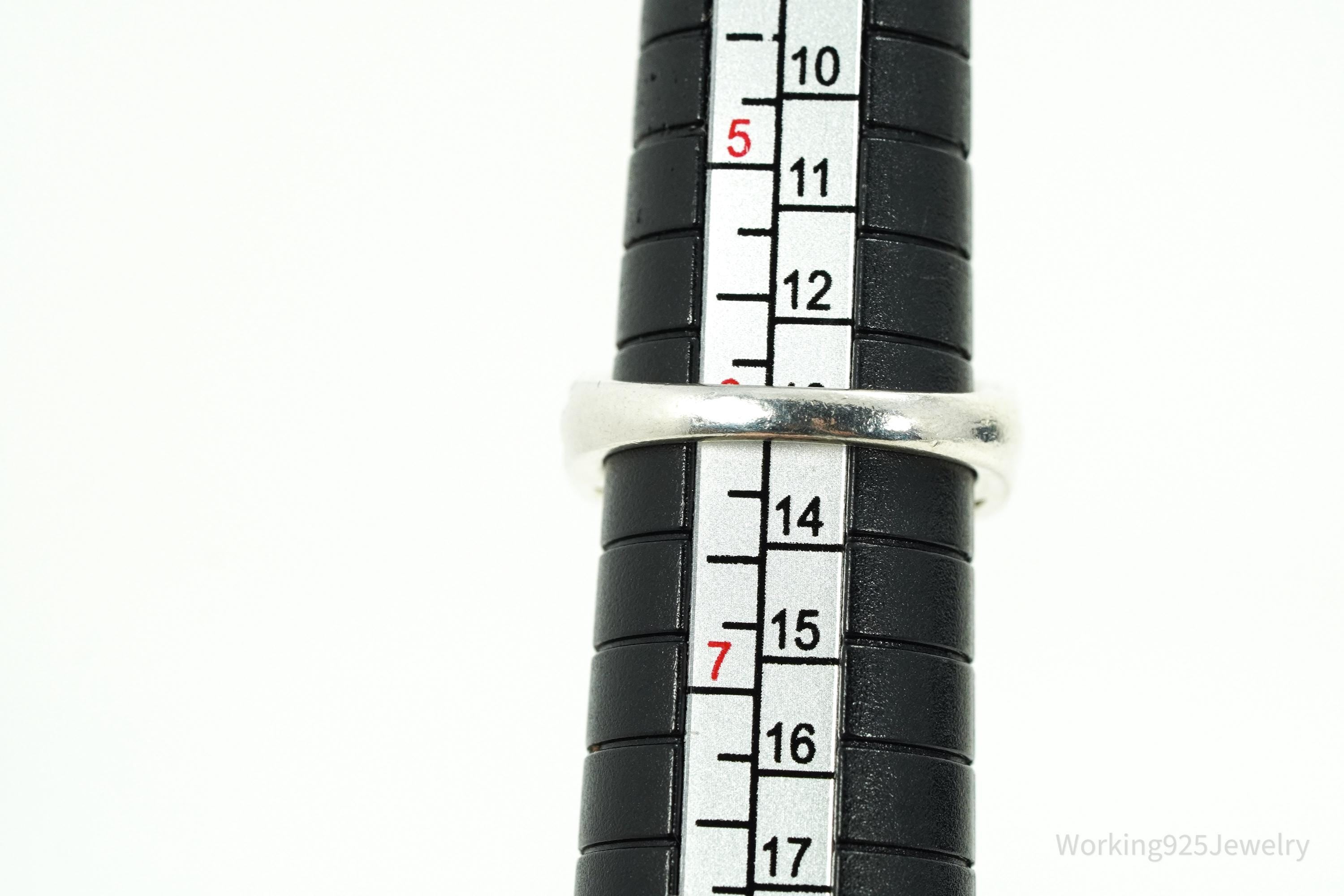 Vintage Amethyst Sterling Silver Ring - Size 6