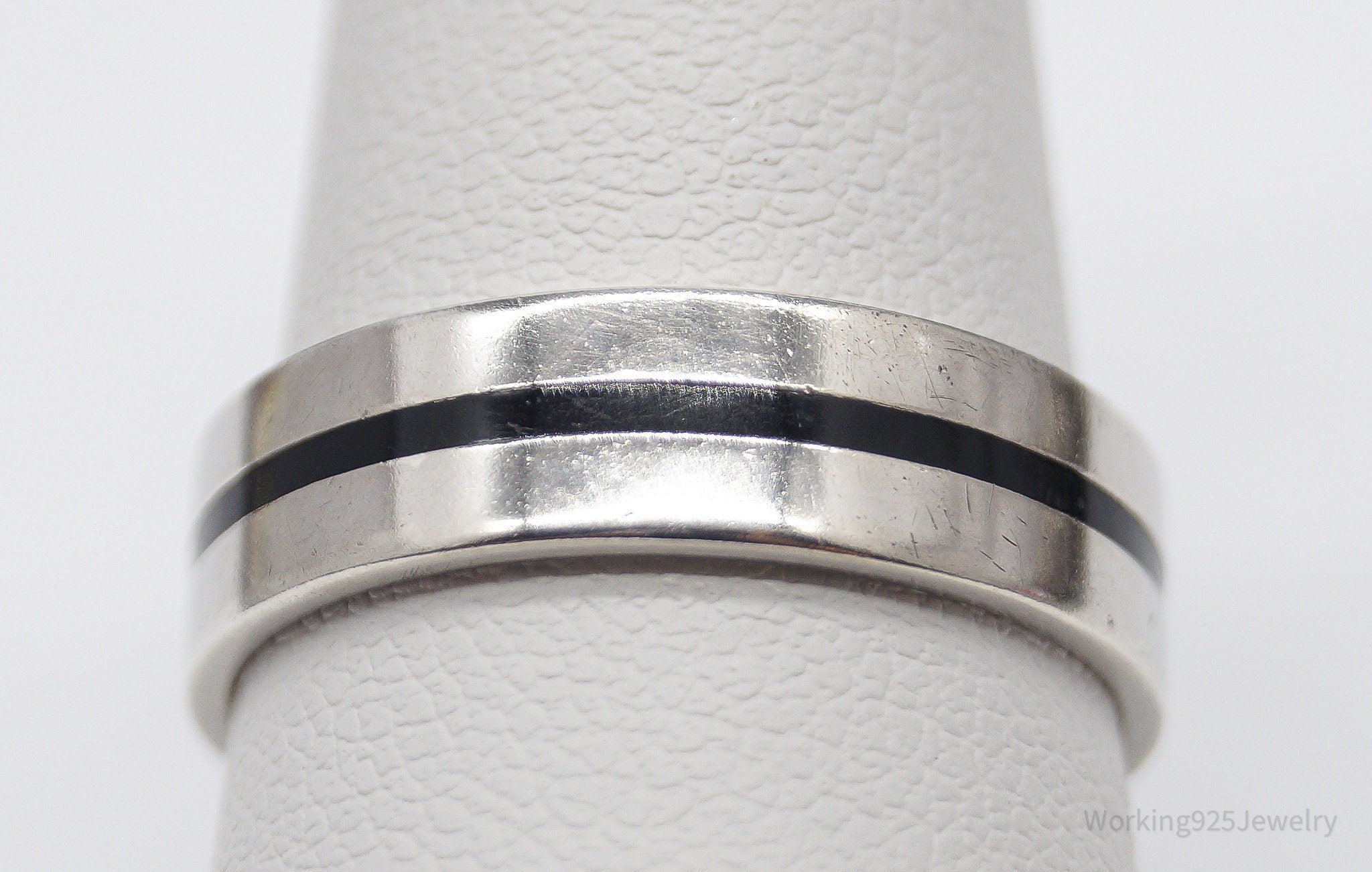 Vintage Sterling Silver Band Ring - Size 9