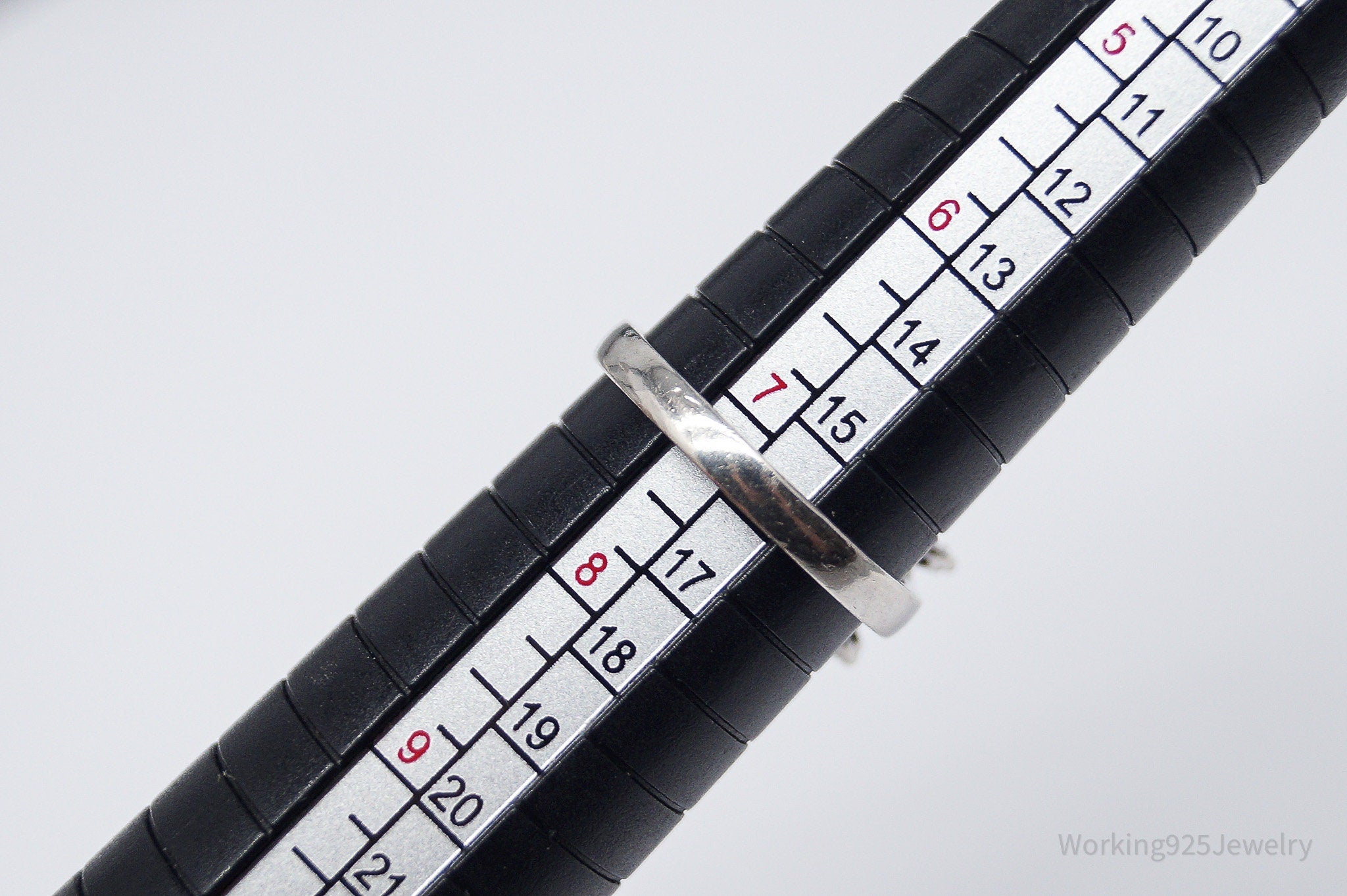 Vintage Ballerina Cluster Cubic Zirconia Sterling Silver Ring - Size 7.25