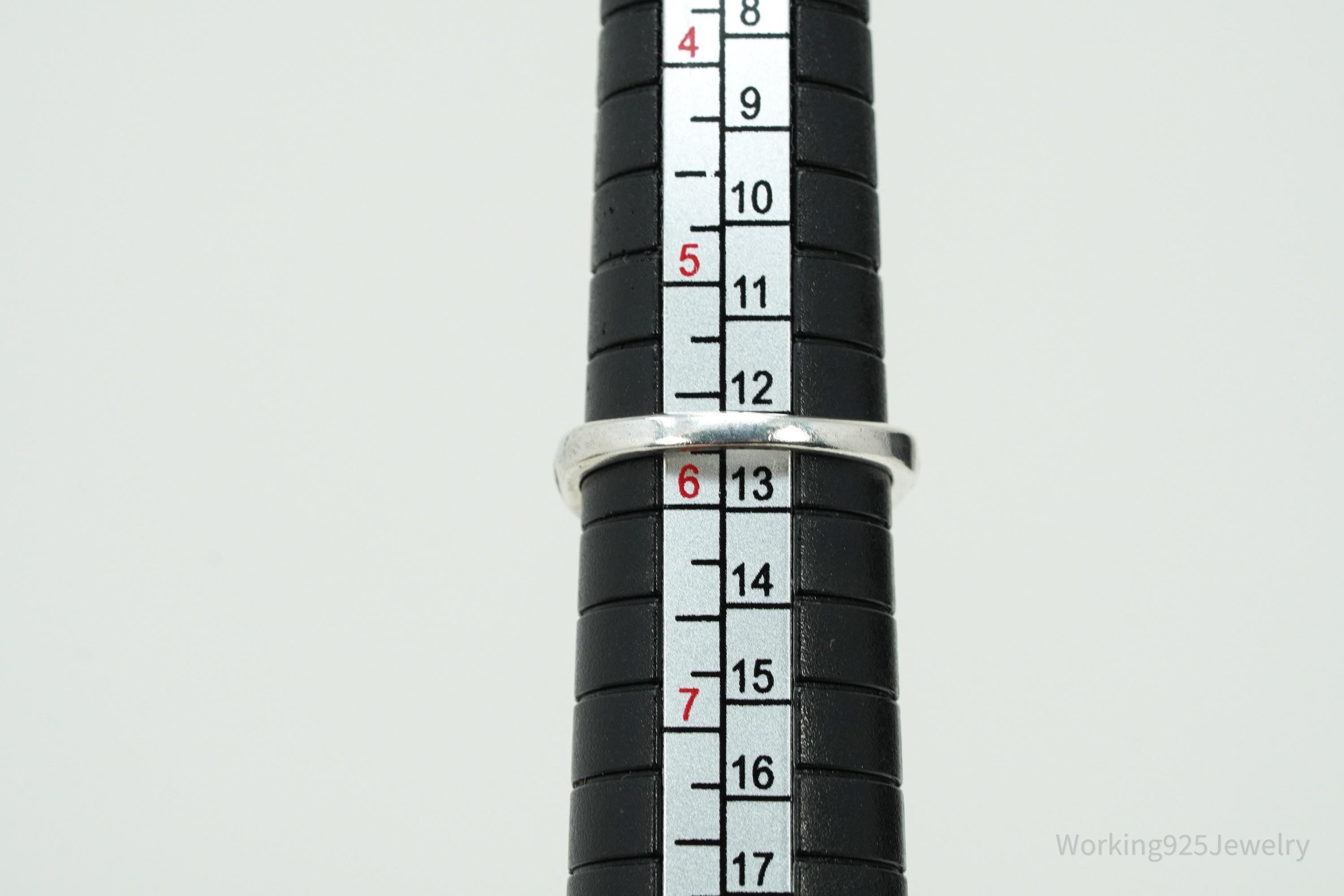 Vintage Kabana Large Smoky Topaz Sterling Silver Ring - Size 5.75