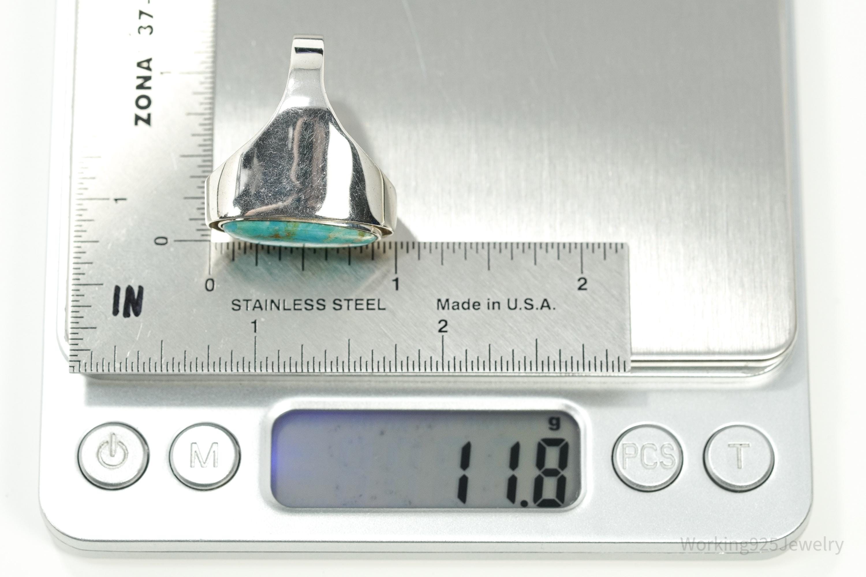 Vintage Desert Rose Co Sterling Silver Ring Lapis Lazuli Turquoise Reversible