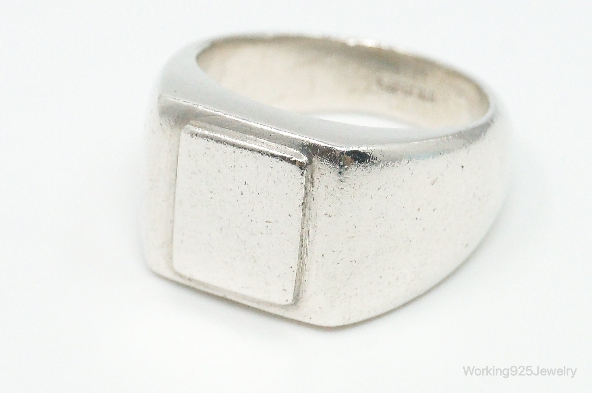 Vintage Modern Sterling Silver Ring - Size 8.75