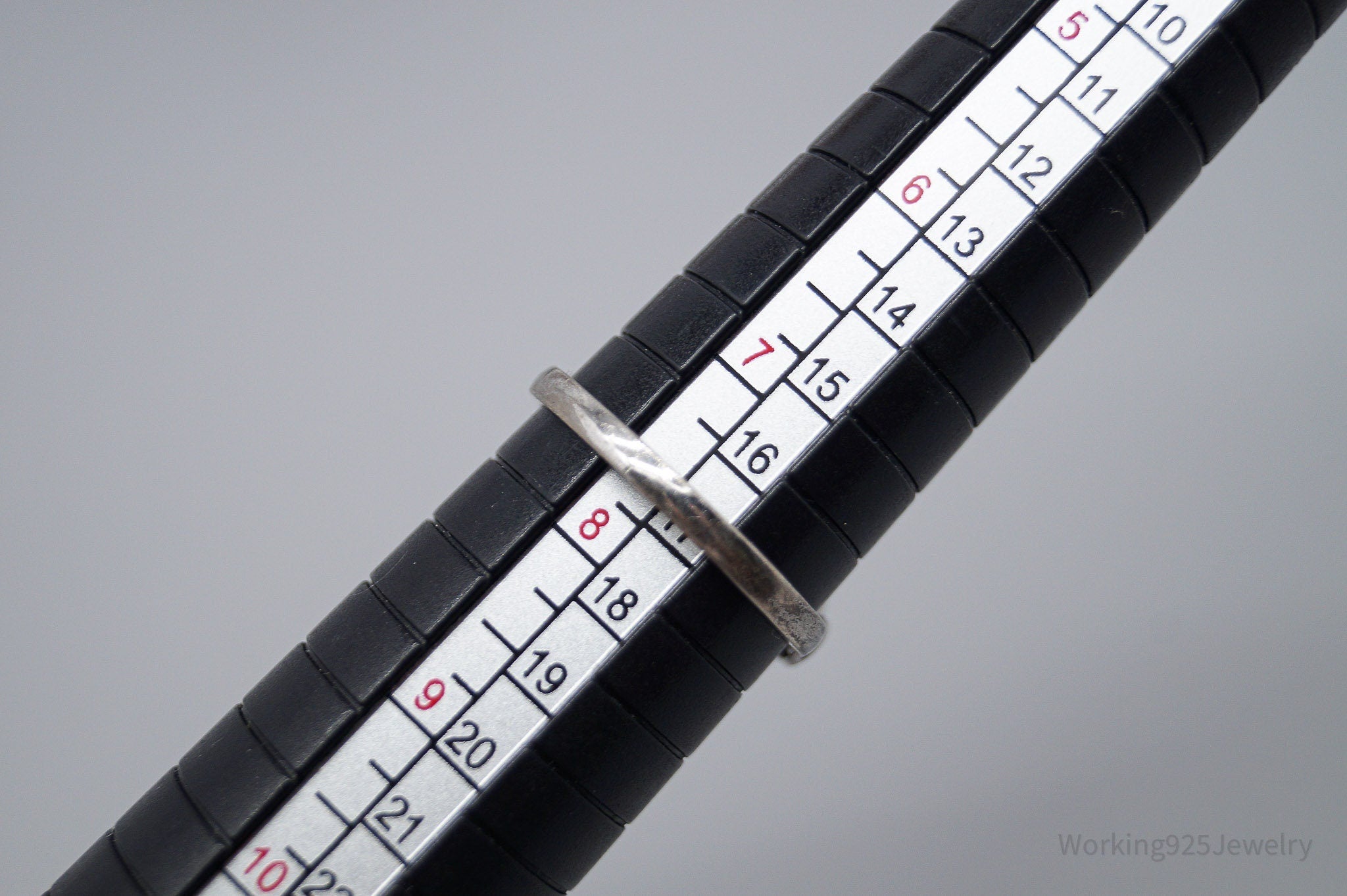 Antique Designer Clark & Coombs Nephrite Jade Sterling Silver Ring - Size 7.5