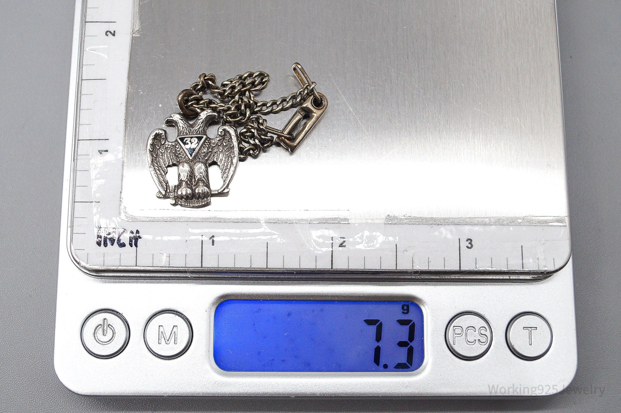 ATQ VTG Scottish Rite 32nd Degree Seattle Masons Sterling Silver Bracelet