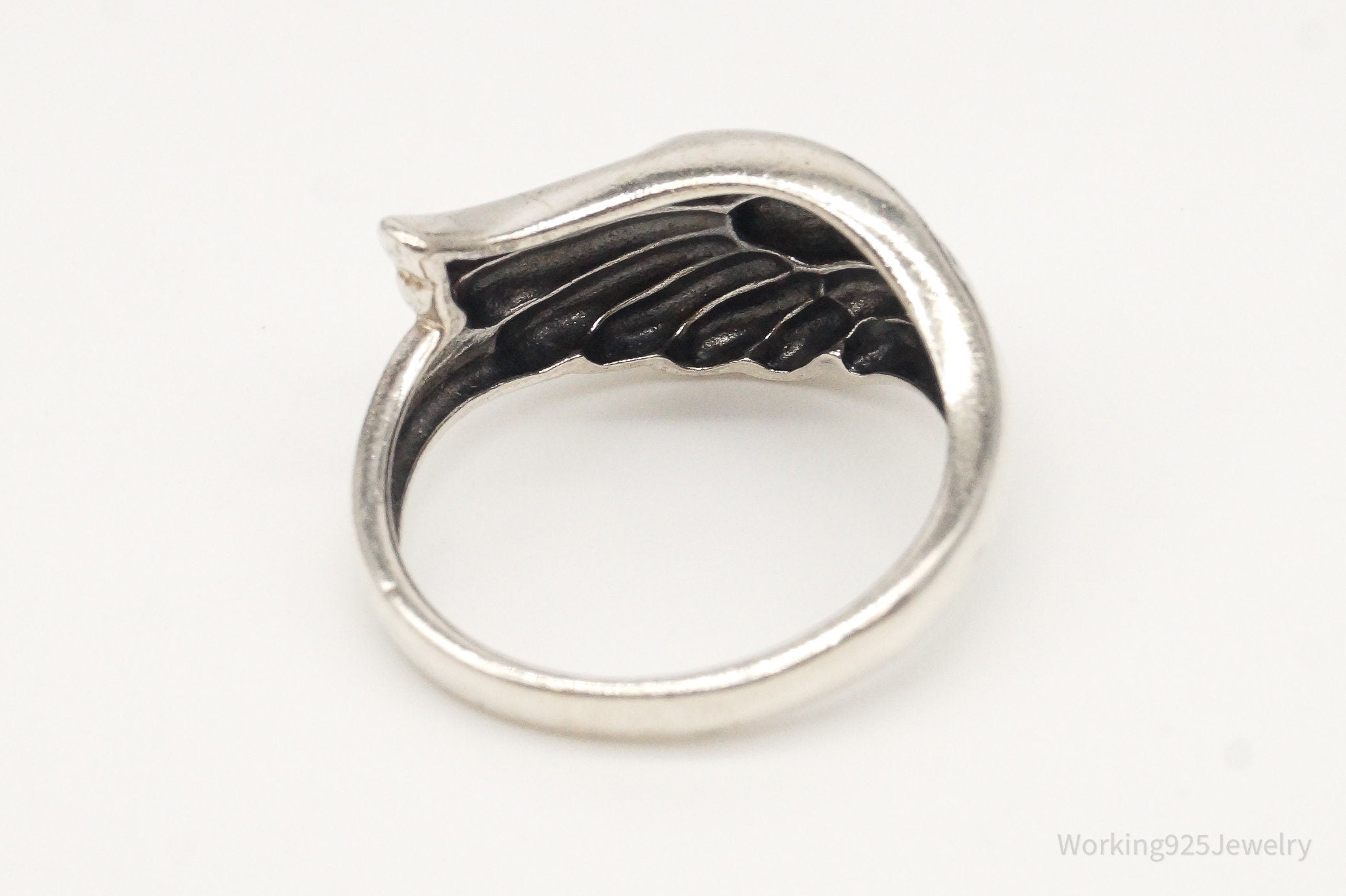 Vintage Wing Sterling Silver Ring -Size 7