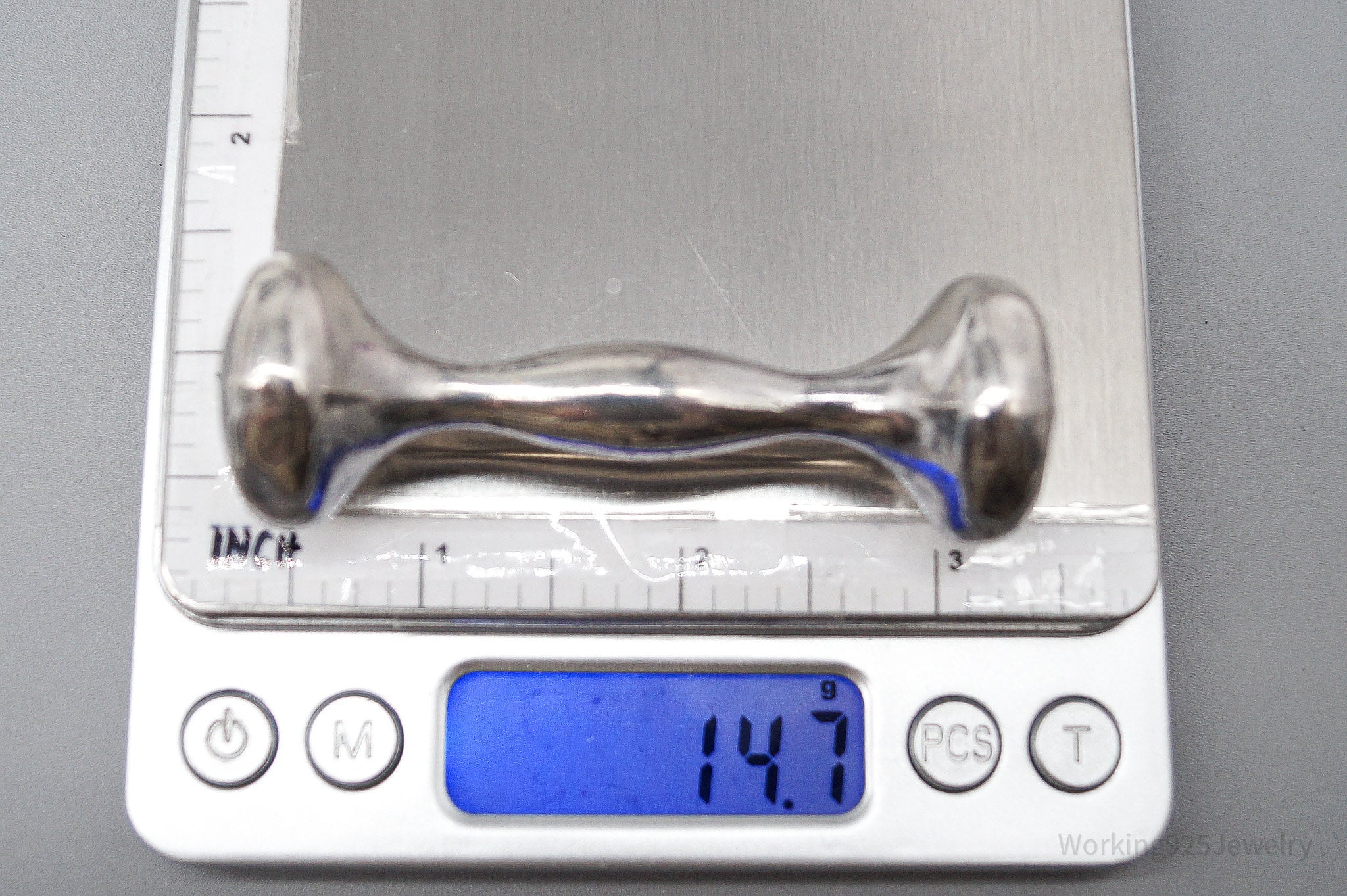 Antique Designer Gorham Large 1827 Sterling Silver Baby Rattle