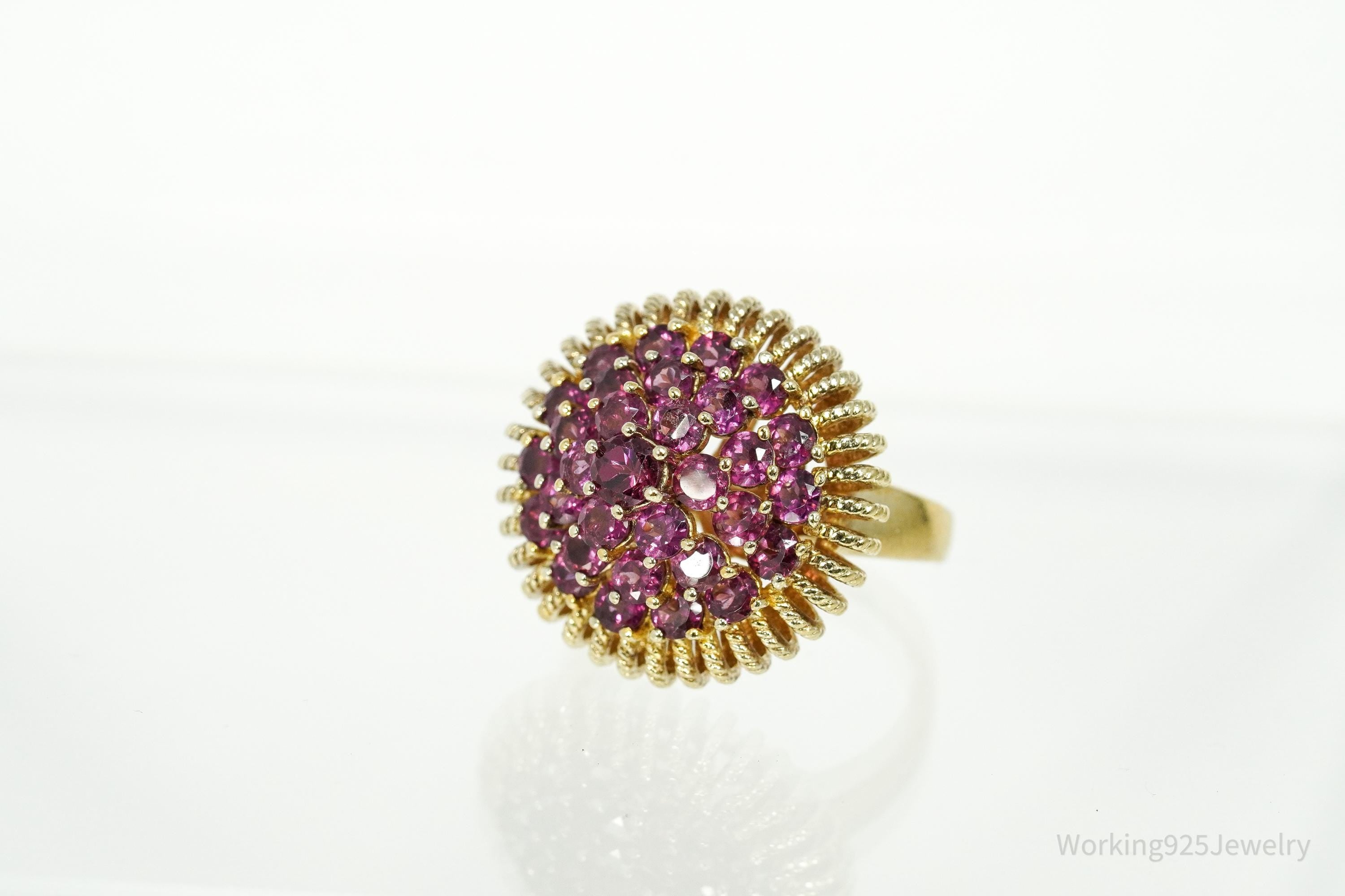 Pink Tourmaline 18K Yellow Gold Over Sterling Silver Ring - Size 8.25