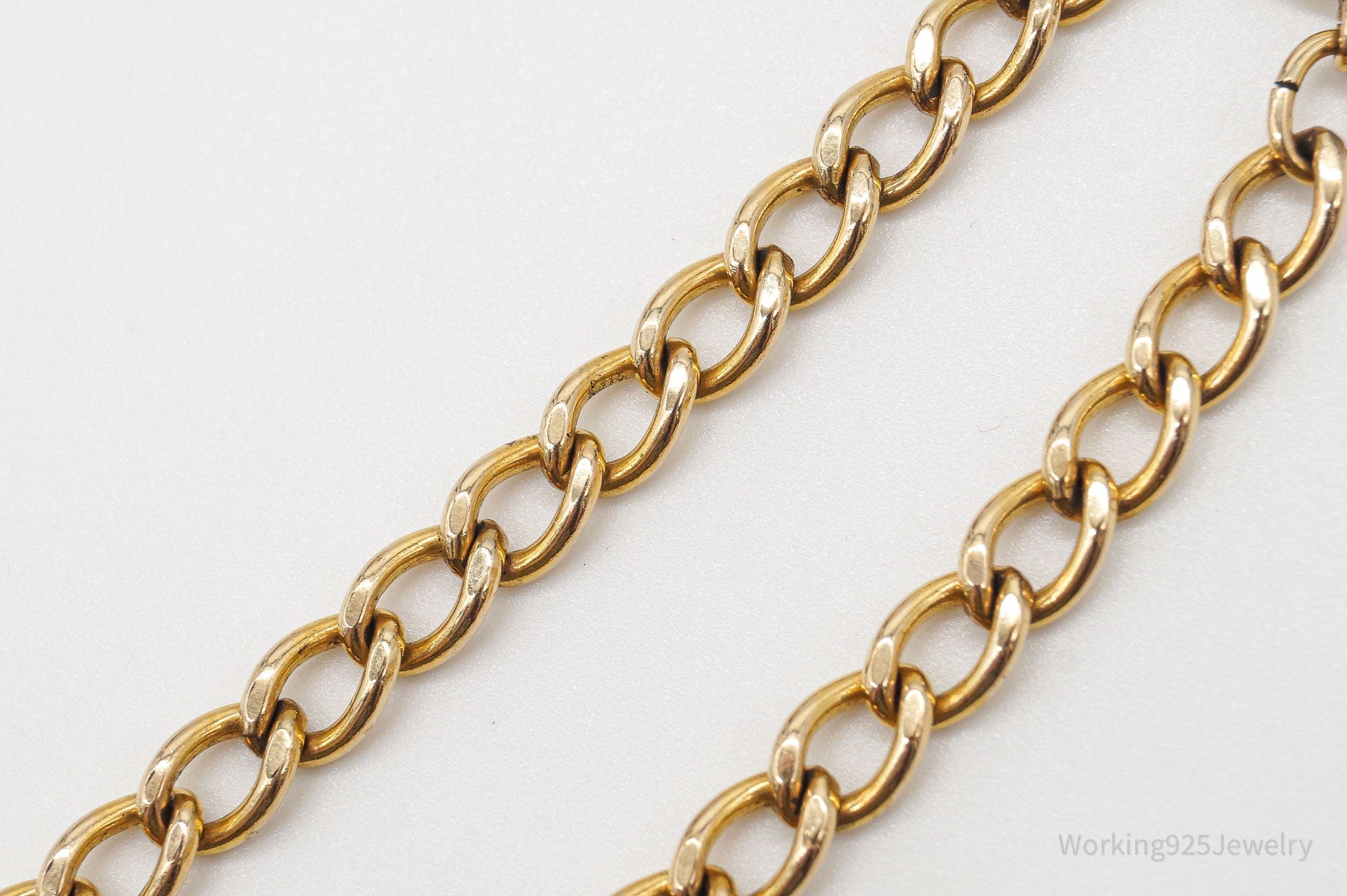 Vintage Retro 1950s 1/20 12K Gold Filled Curb Links Bracelet