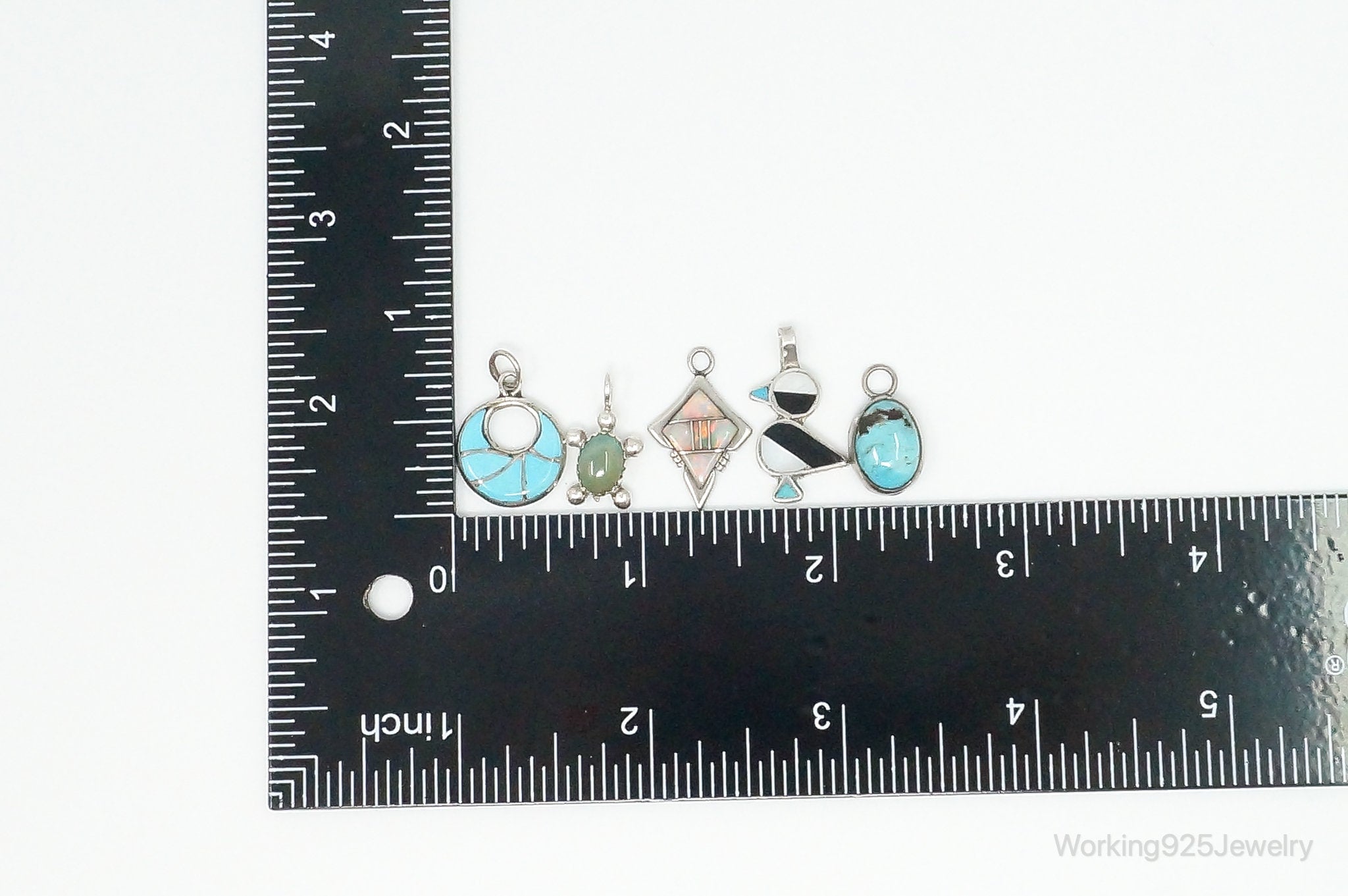 Vintage Native American Sterling Silver Charms