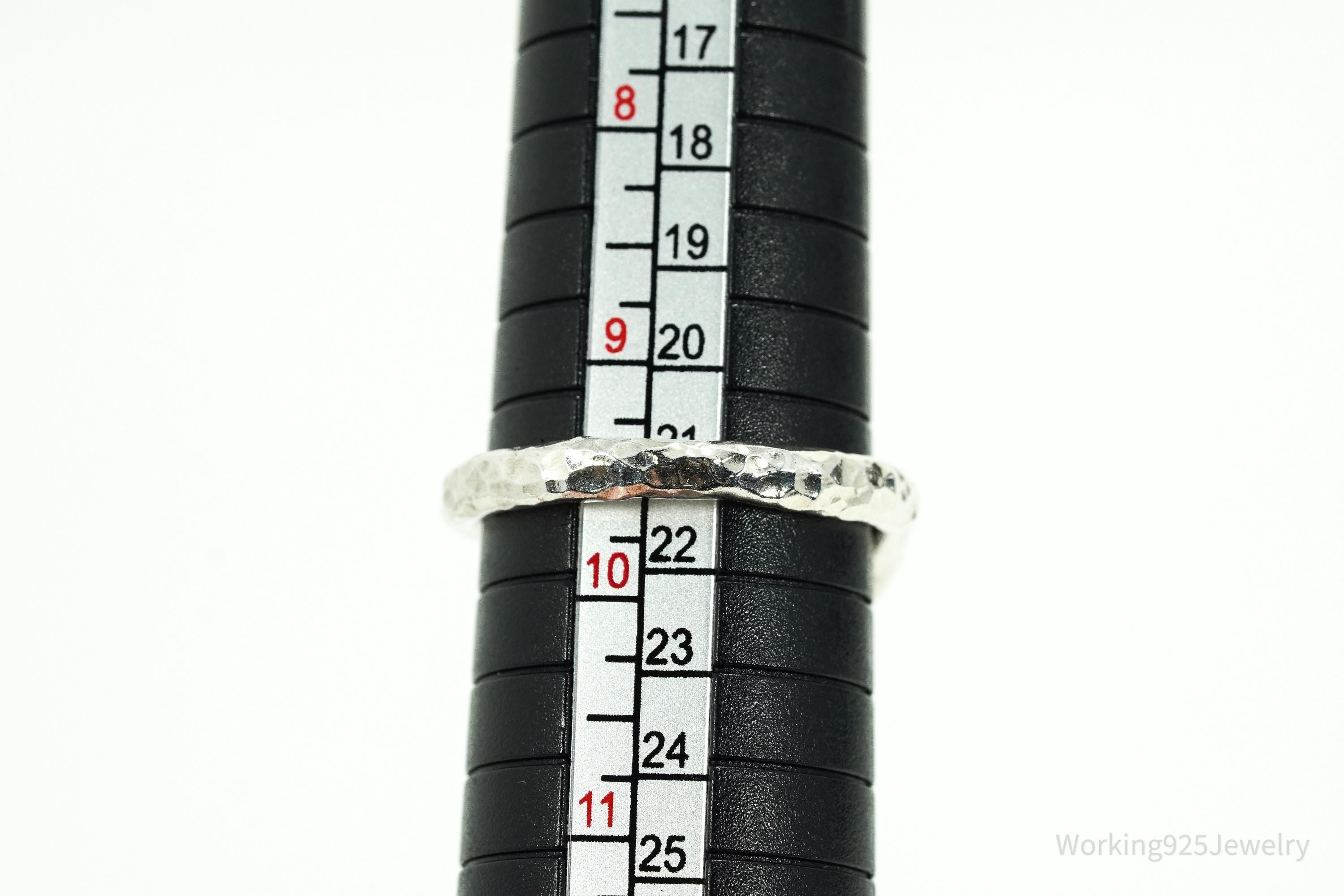 Vintage Handmade Wrapped Snake Sterling Silver Ring - Size 9.5