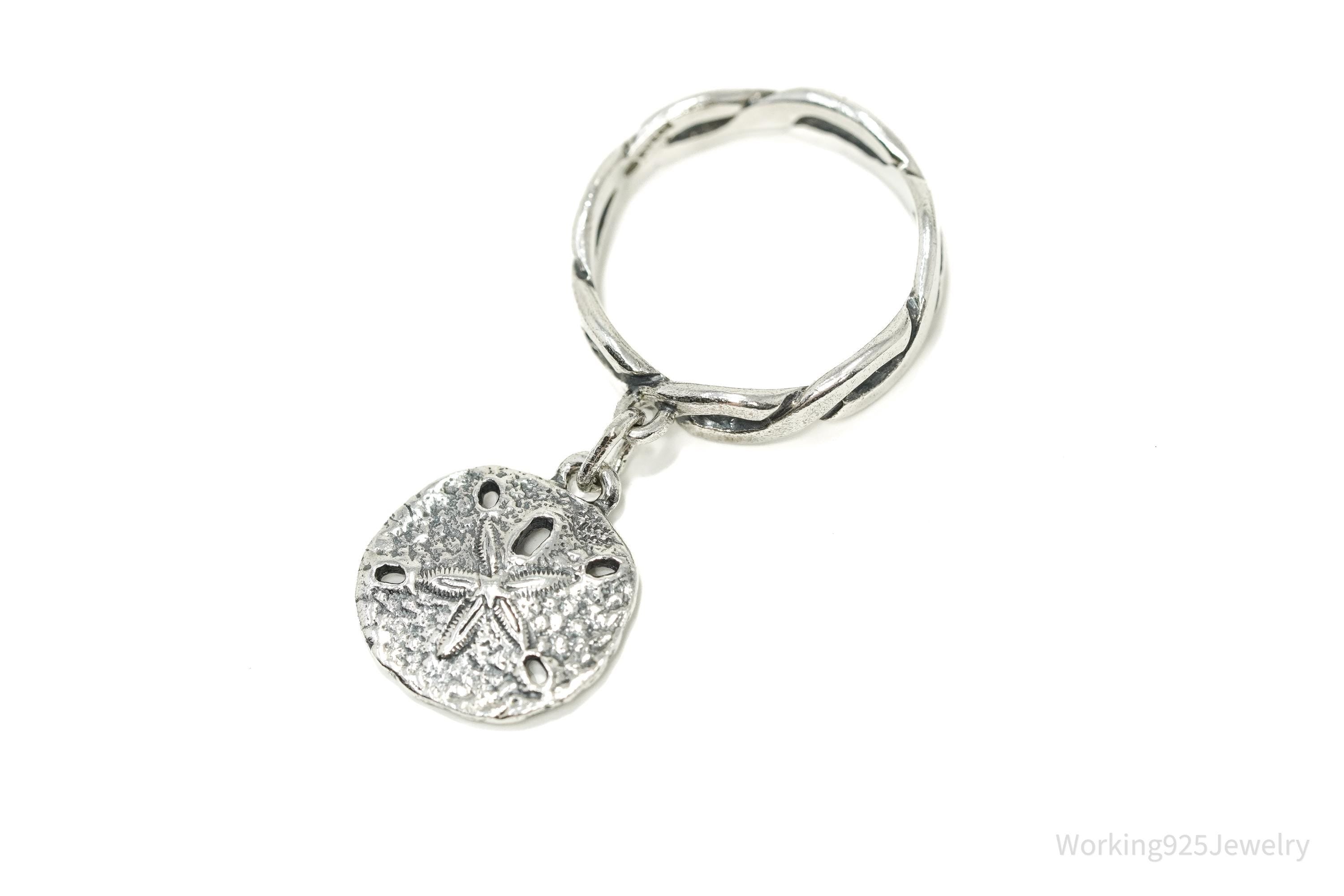 RARE Retired Vintage James Avery Sand Dollar Sterling Silver Ring - Size 5