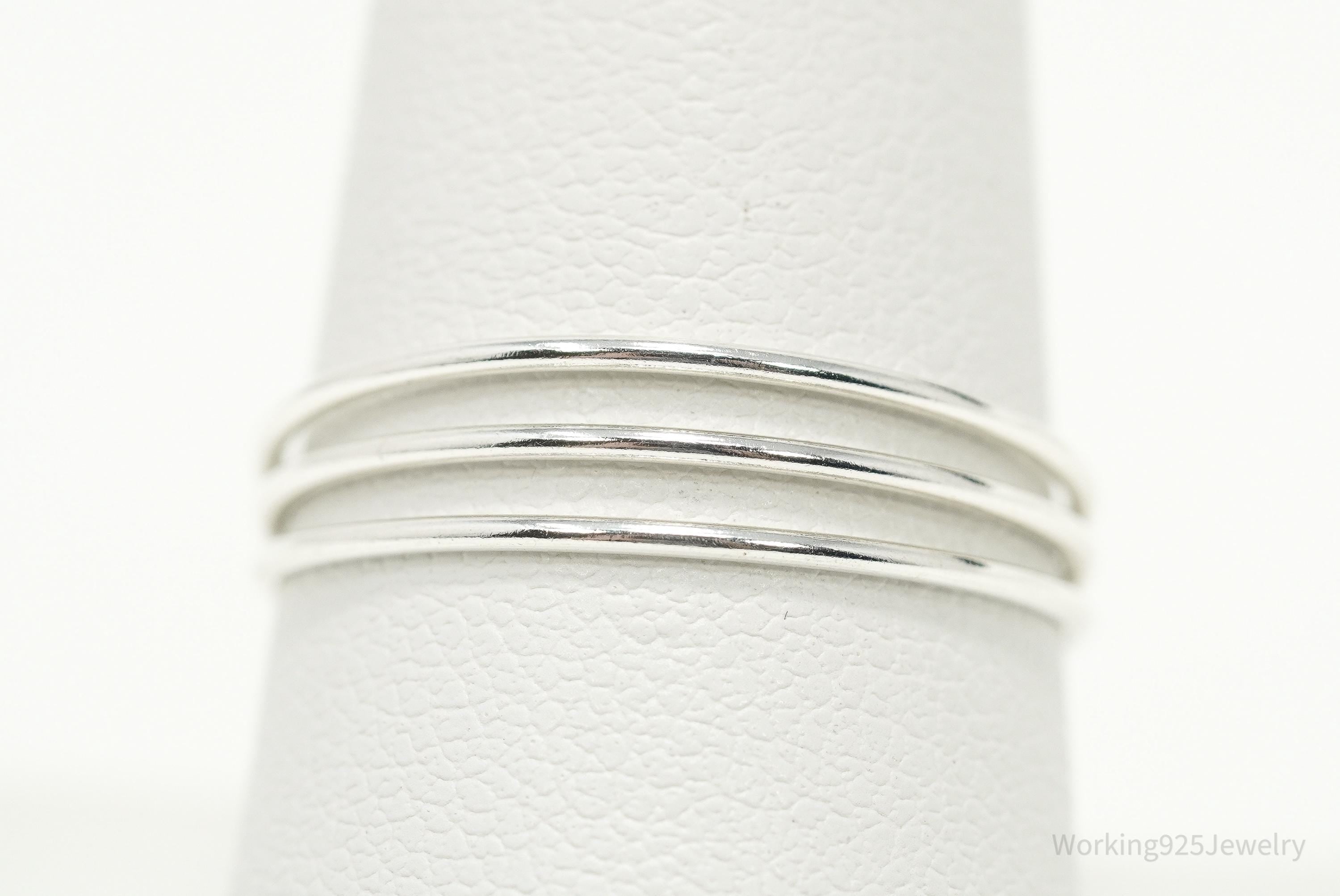 Vintage Silver Band Ring - Size 9