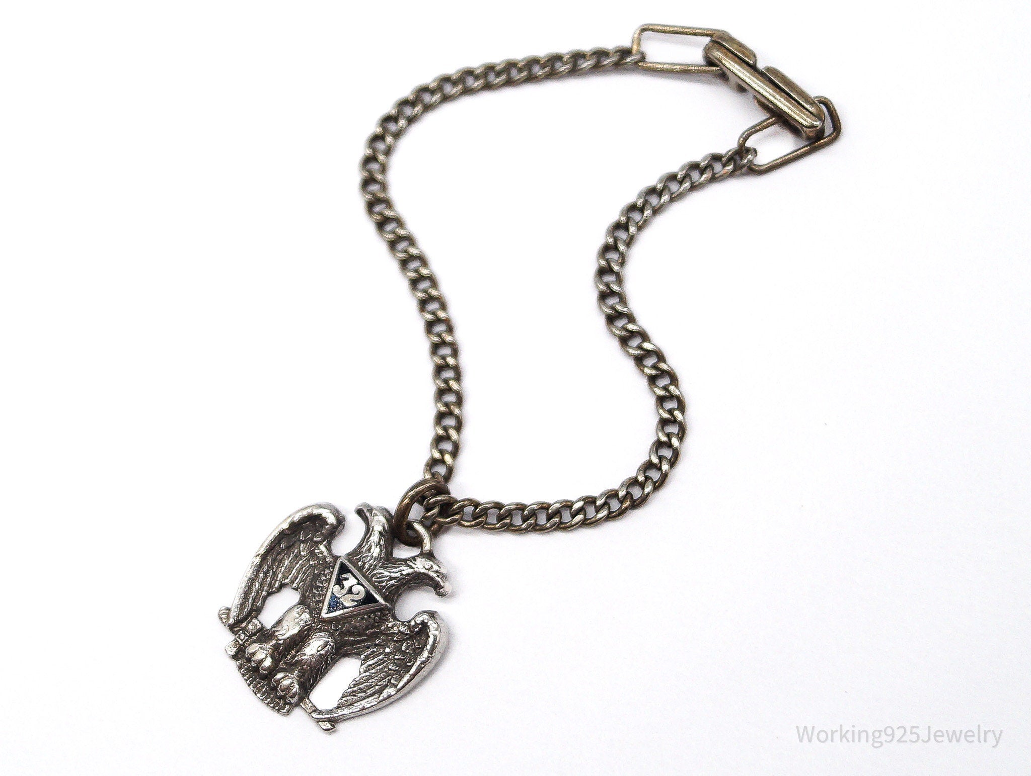 ATQ VTG Scottish Rite 32nd Degree Seattle Masons Sterling Silver Bracelet