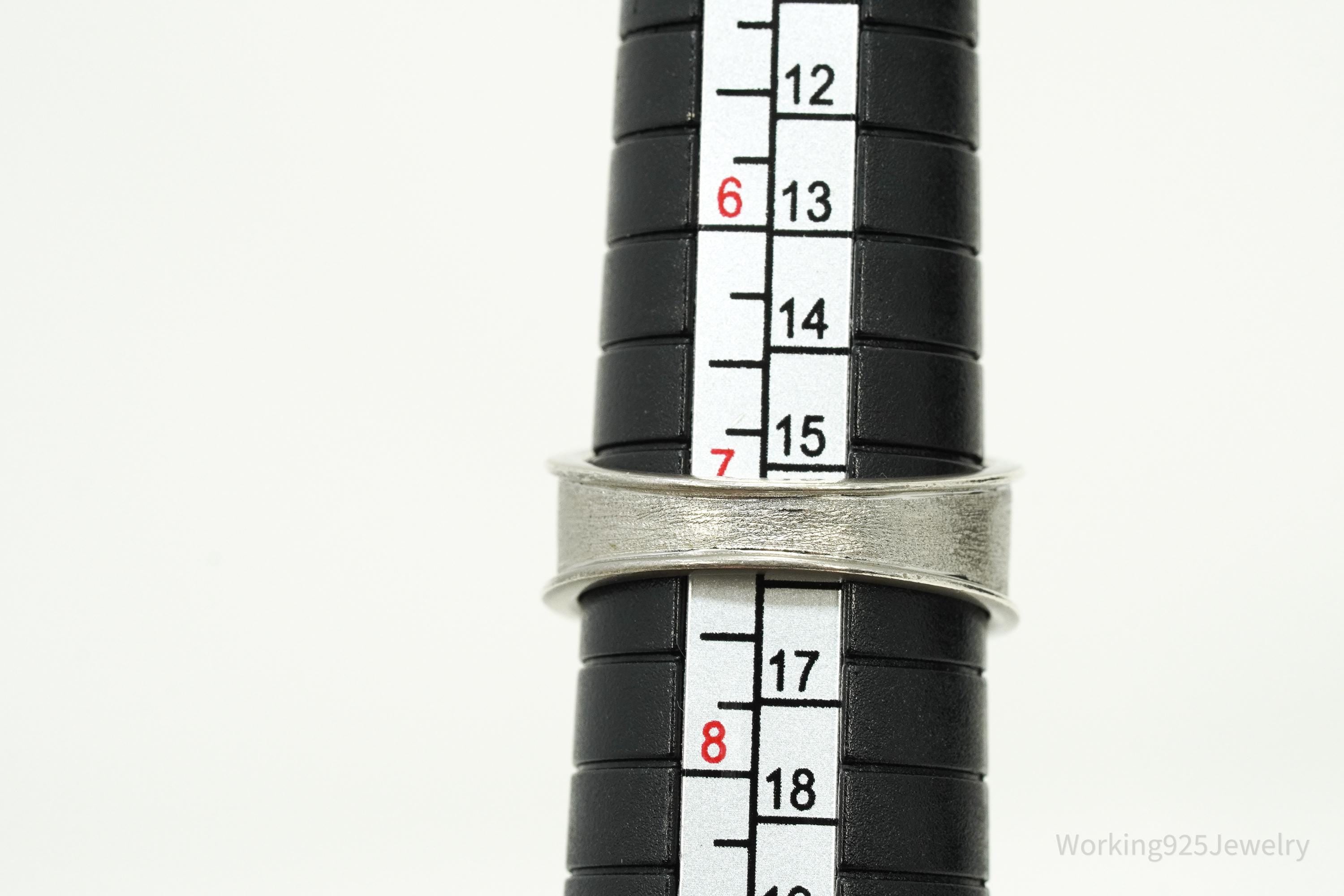 Kelly Herd Cubic Zirconia Horseshoe Sterling Silver Ring - Size 7.25