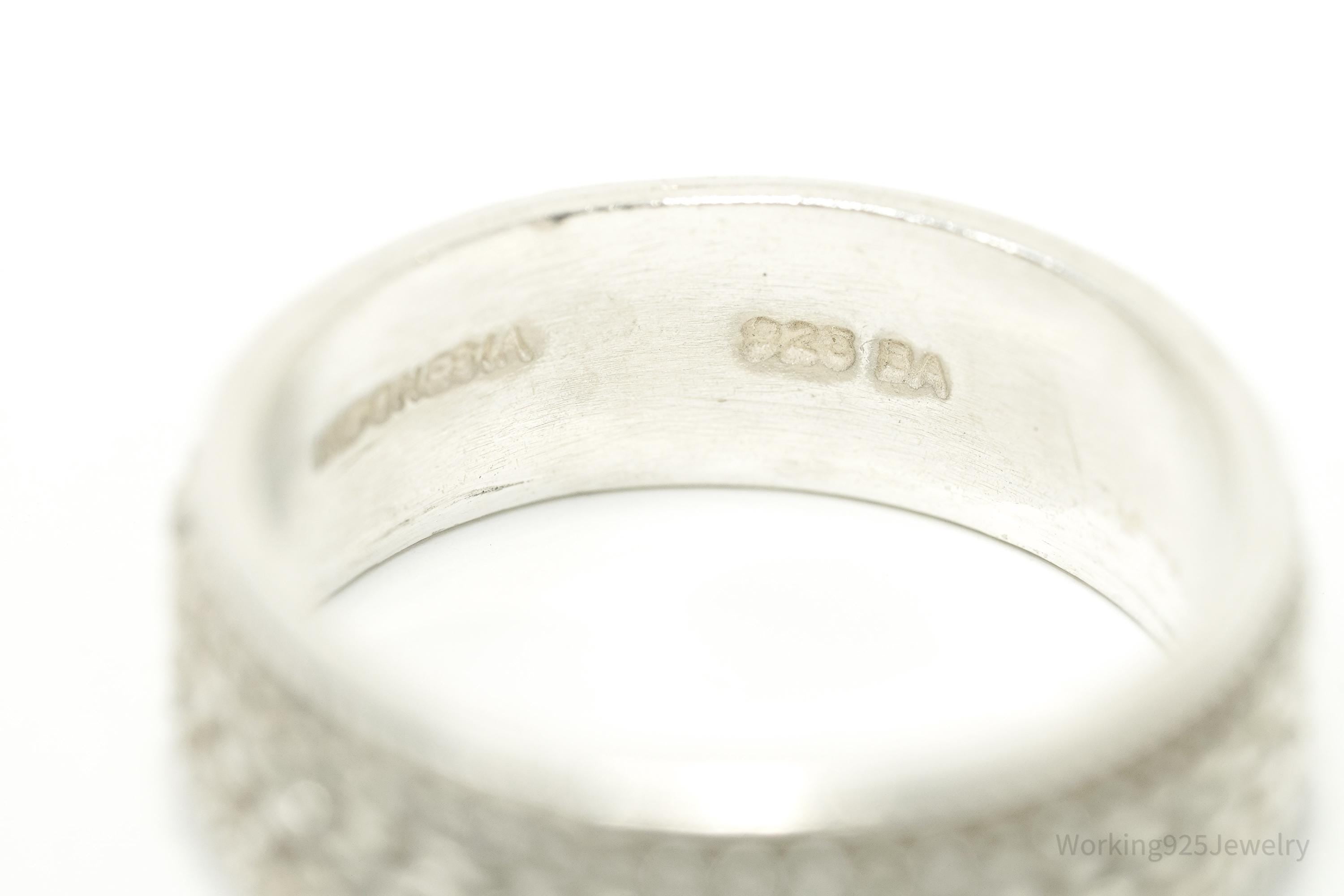 Vintage BA Suarti Sterling Silver Band Ring Size 11